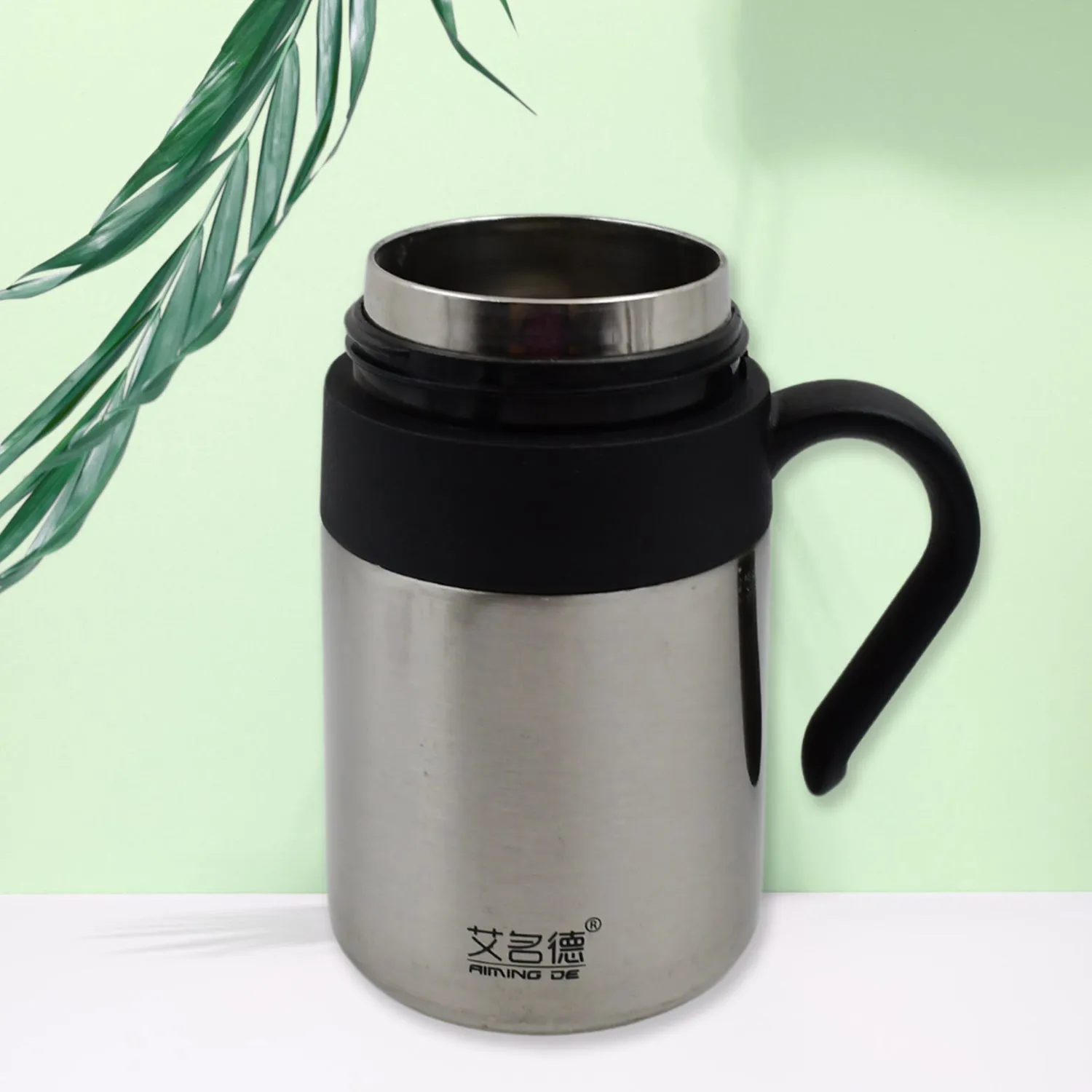 13226 Stainless Steel Mug / Bottle Vacuum Insulated Cup With Handle & Small Cup (420 ML)