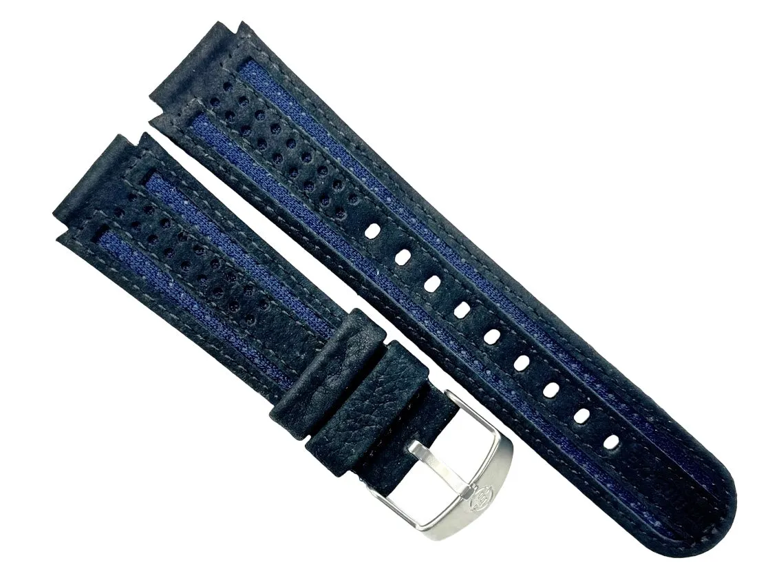 18x20mm new fabric watch band blue black color straight, soft (Best Quality)