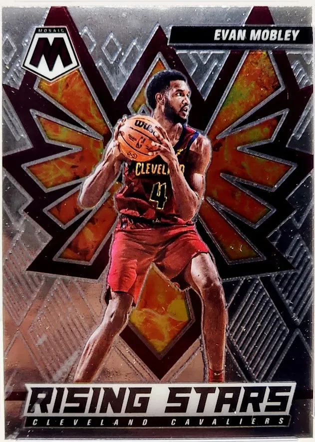 2021-22 Panini Mosaic Rising Stars Mosaic Prizm Evan Mobley #6 Rookie RC GMA 8.5 NM-MT