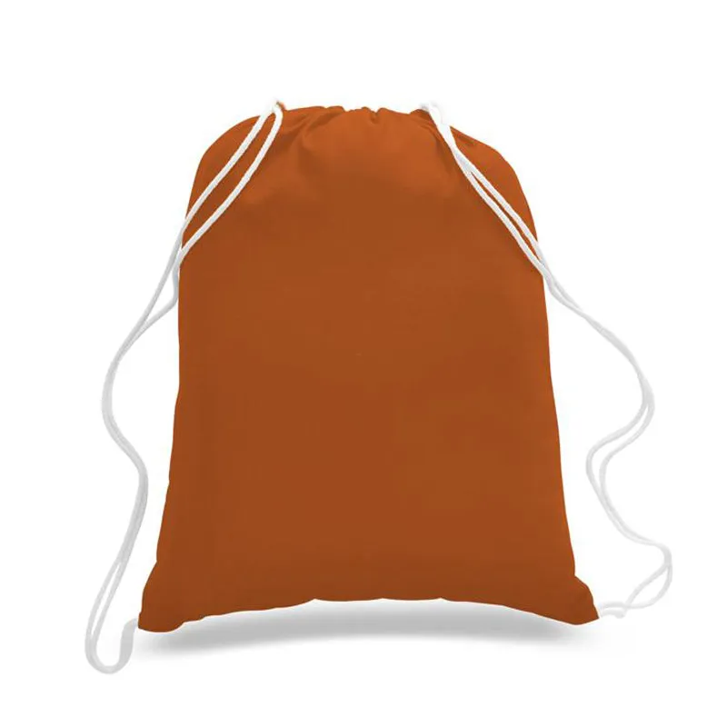 240 ct Economical Sport Cotton Drawstring Bag Cinch Packs - By Case