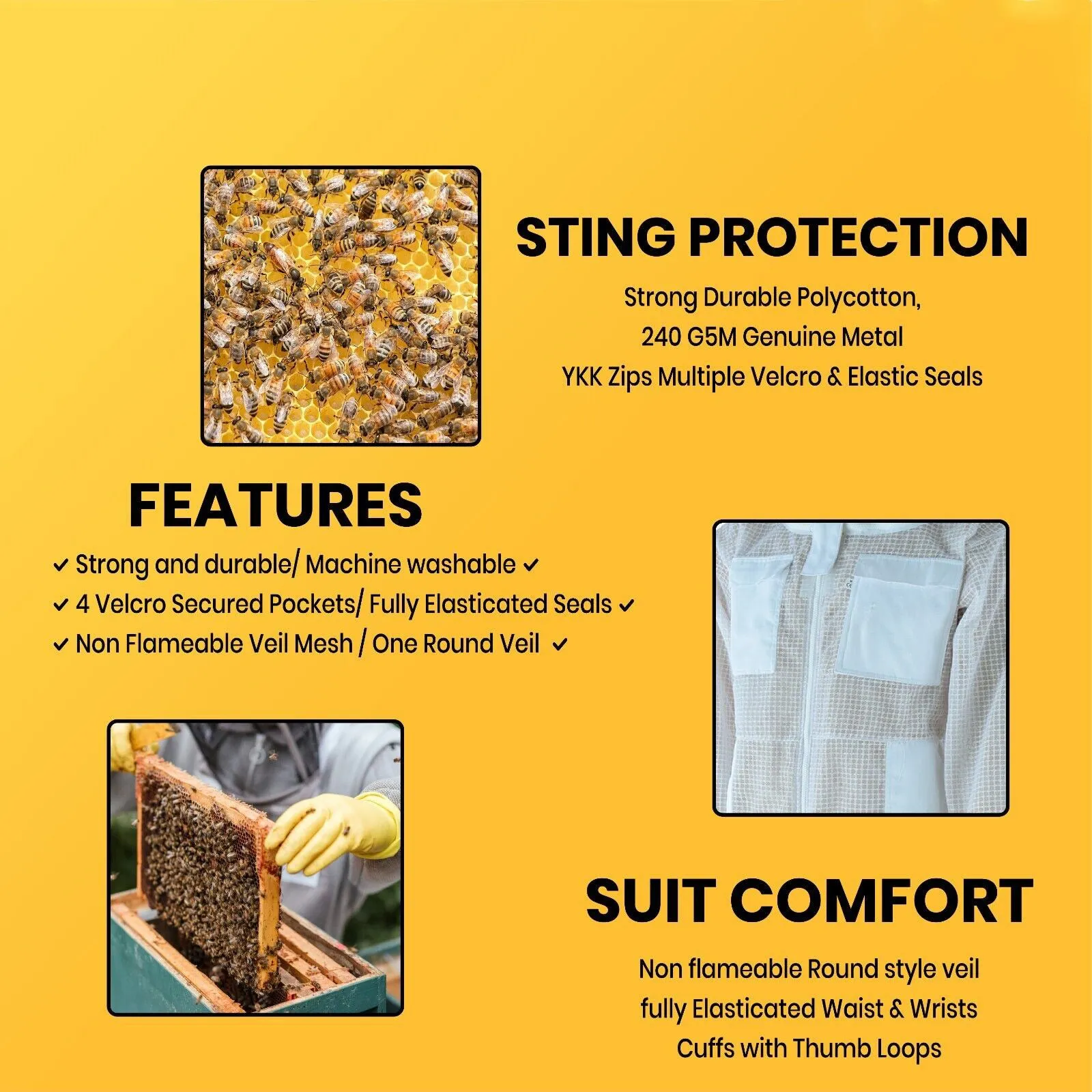 5 Unbeatable Features of Our Sting Proof Bee Suits [BUY NOW!]