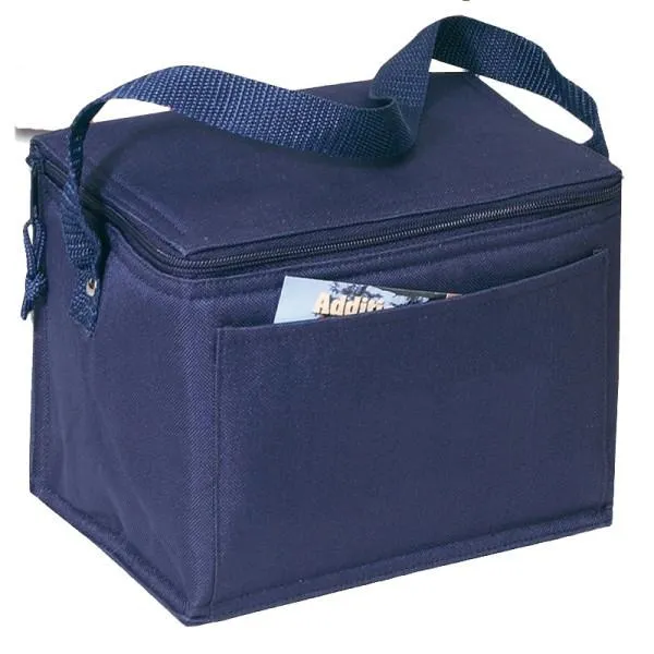 50 ct Promotional Polyester 6-Can Cooler Lunch Bags - By Case