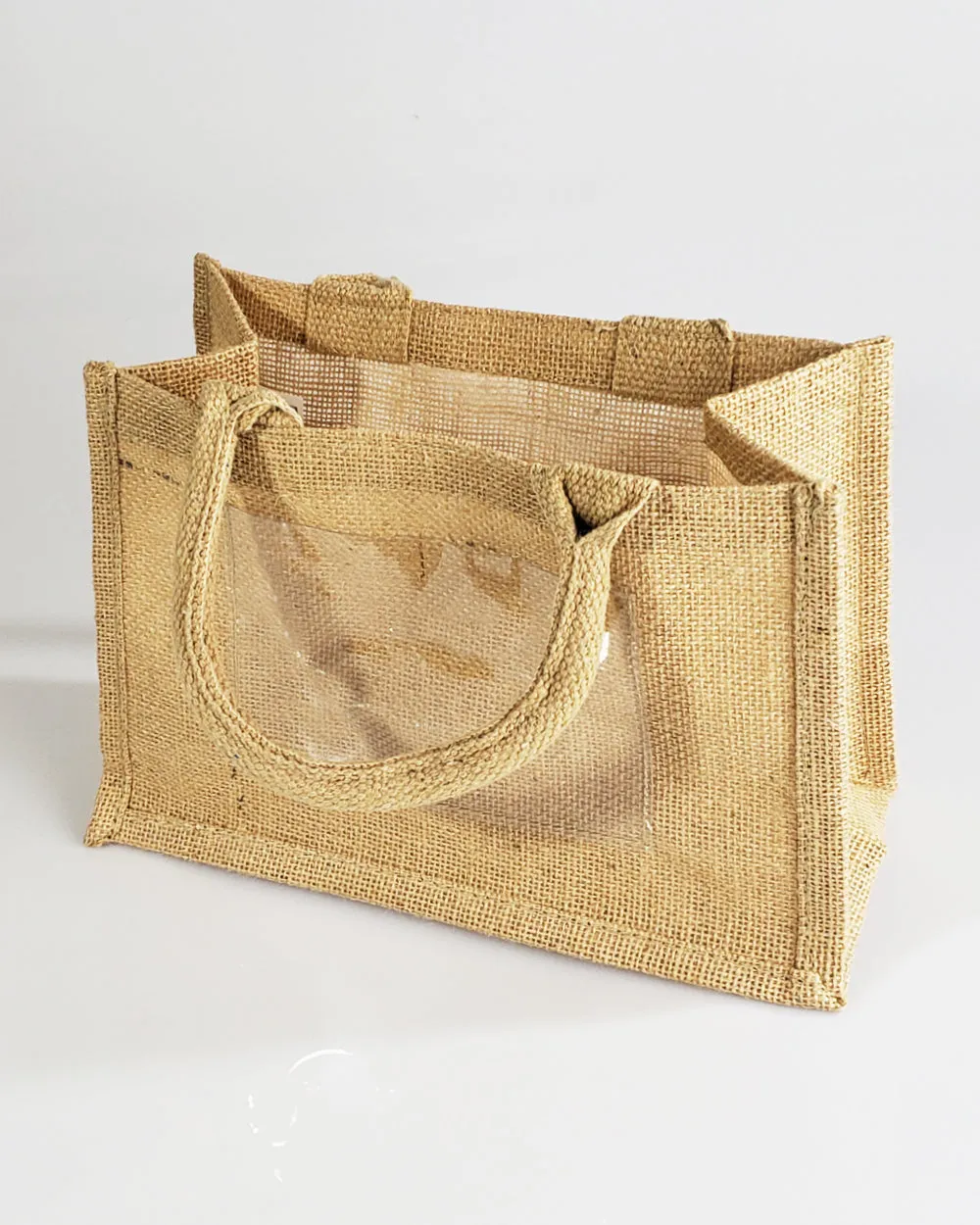 6 ct Rustic Wedding Favor Burlap Bags / Promotional Jute Totes - By Bundle