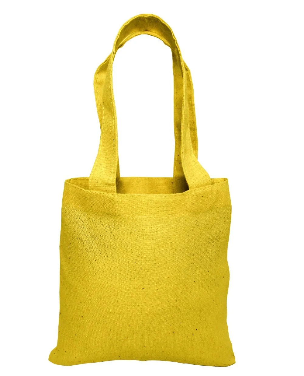 6" MINI Cotton Tote Bag with Fabric Handles