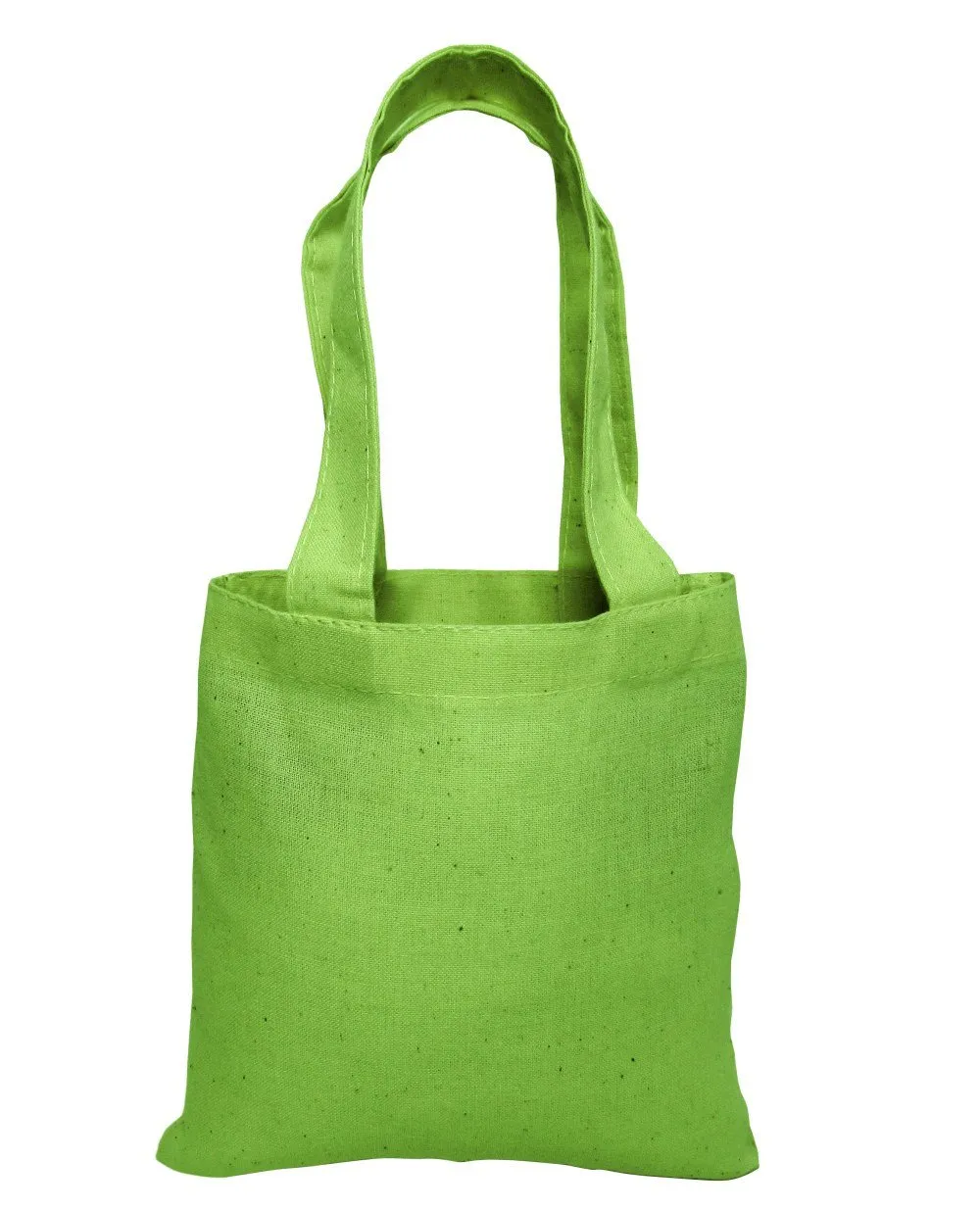 6" MINI Cotton Tote Bag with Fabric Handles