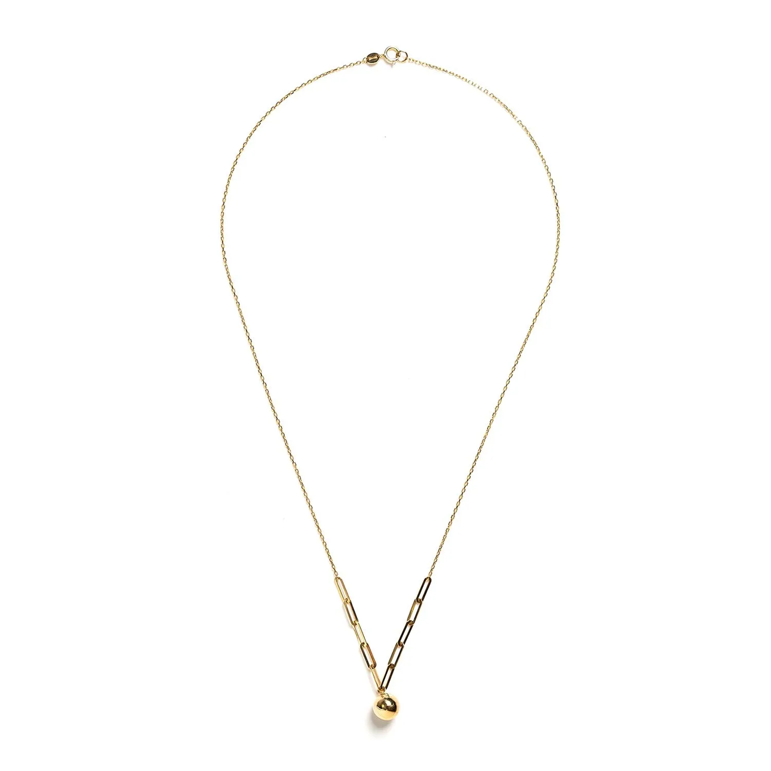 9 Carat Gold Collection Ball Pendant Necklace, Gold