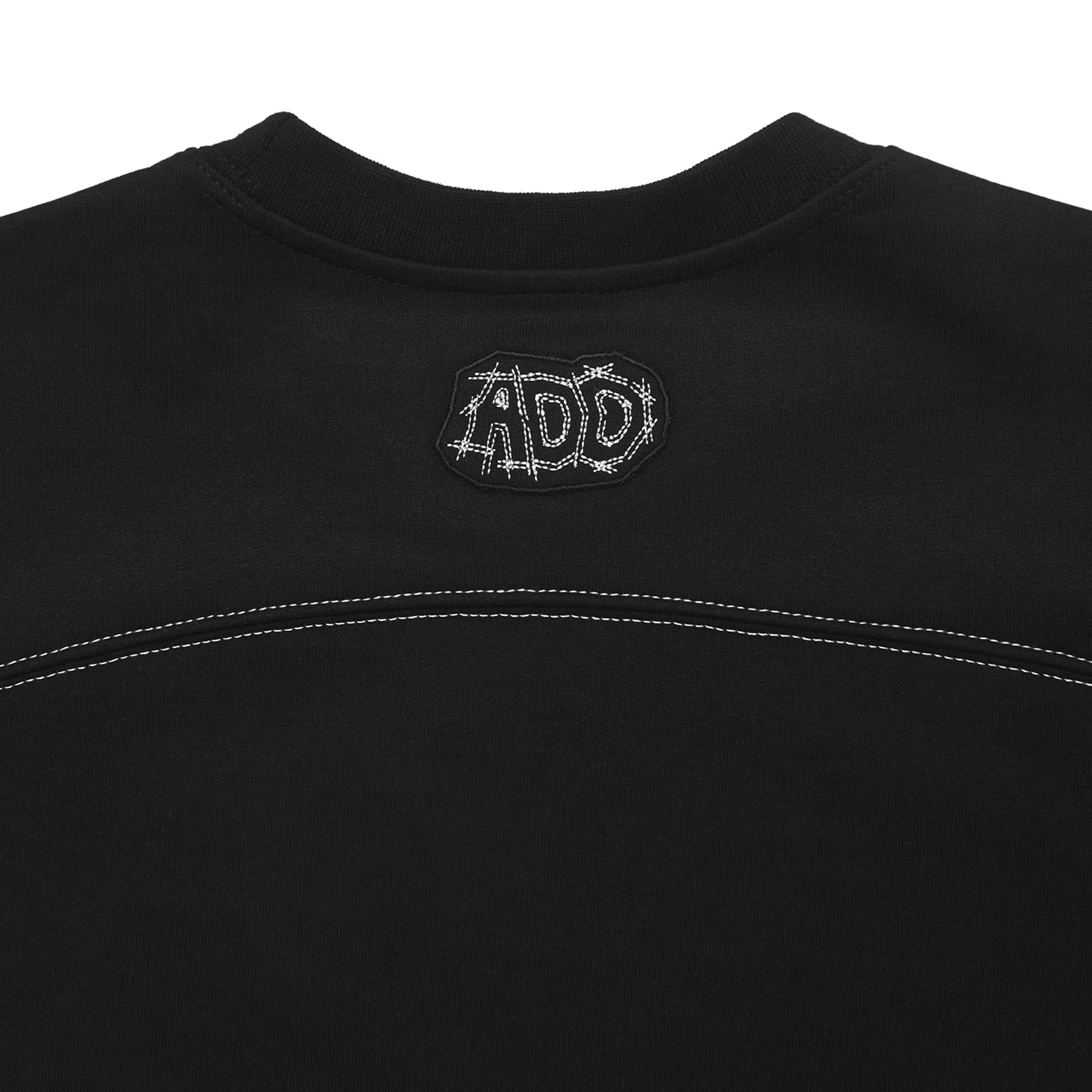 ADD Twist Stitch Cutout Sweatshirt Black