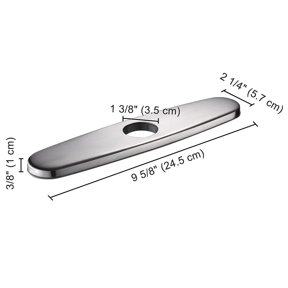 Aquaterior 10 Deck Plate Hole Cover Stainless Steel D1 3/8