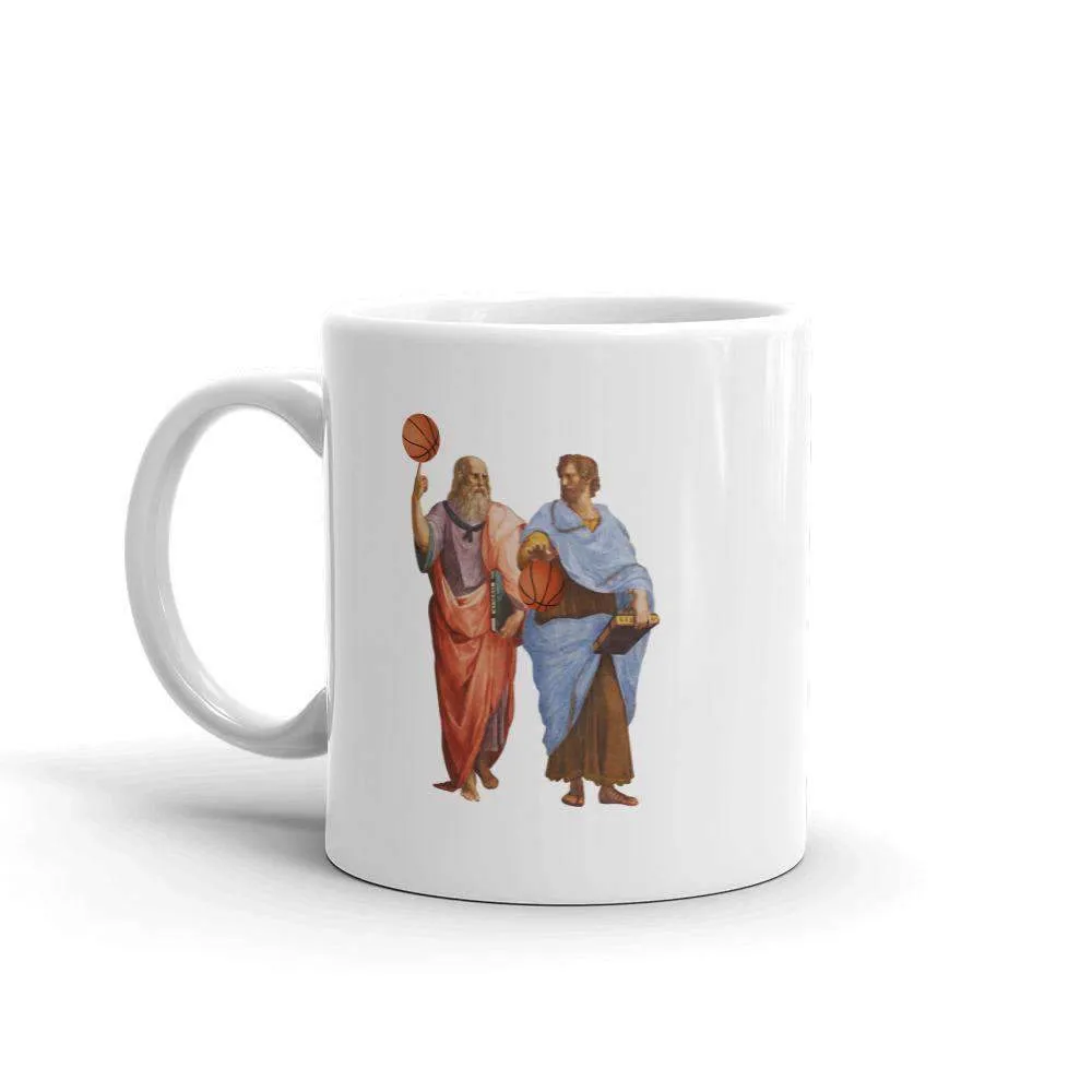 Aristotle and Plato with Basketballs - Mug