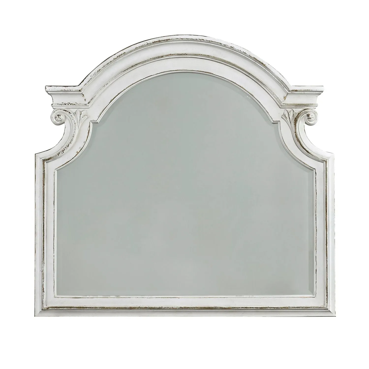 Asalaj Antique White Mirror