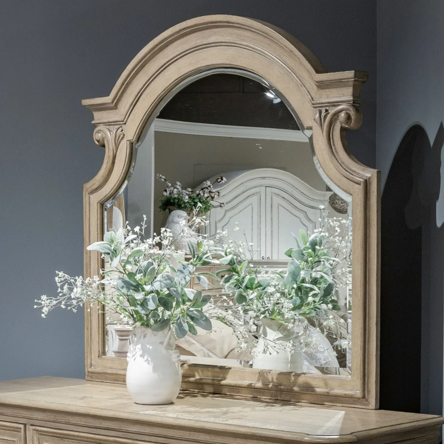 Asalaj Weathered Bisque Mirror