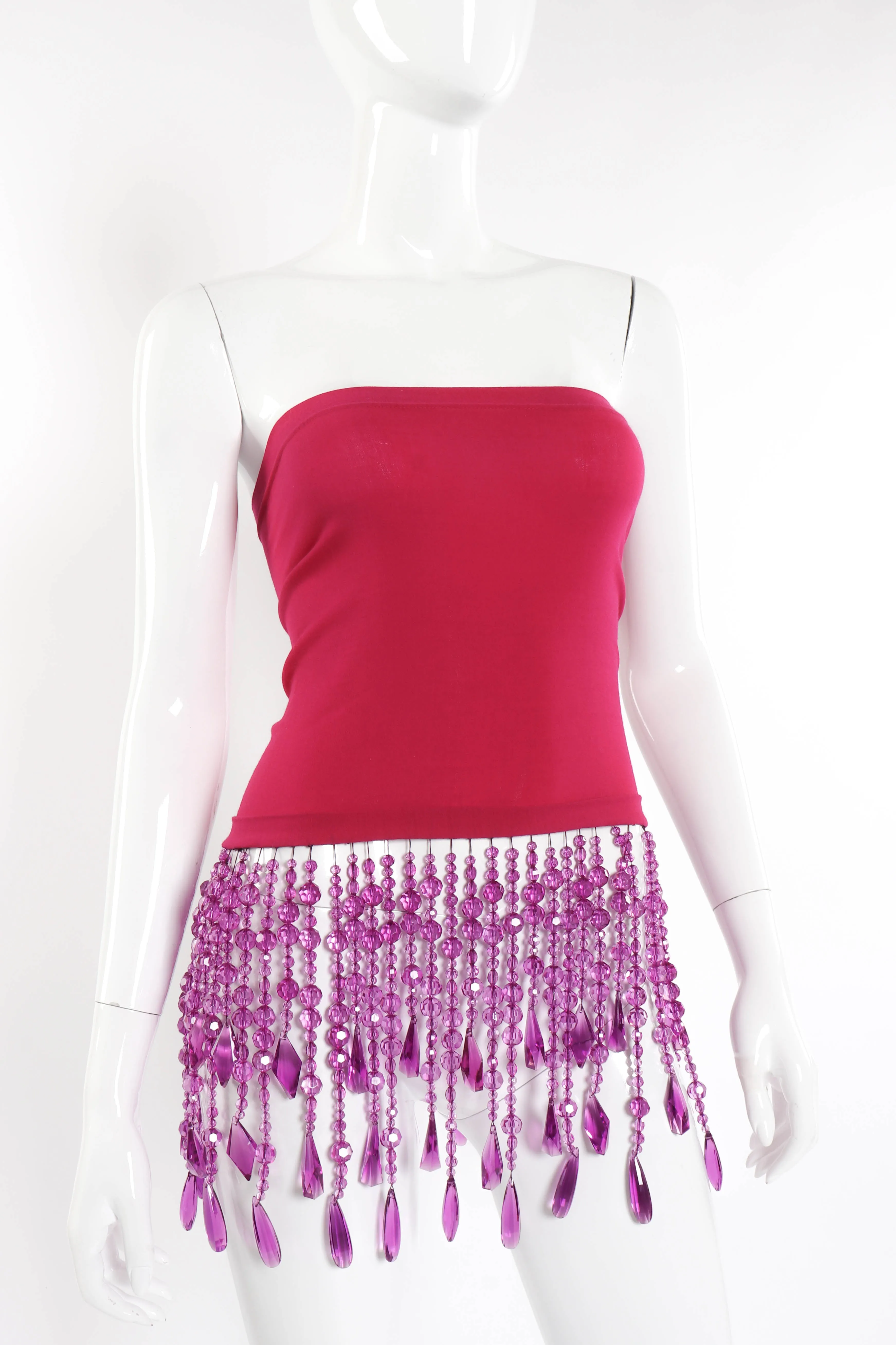 Bead Fringe Tube Top