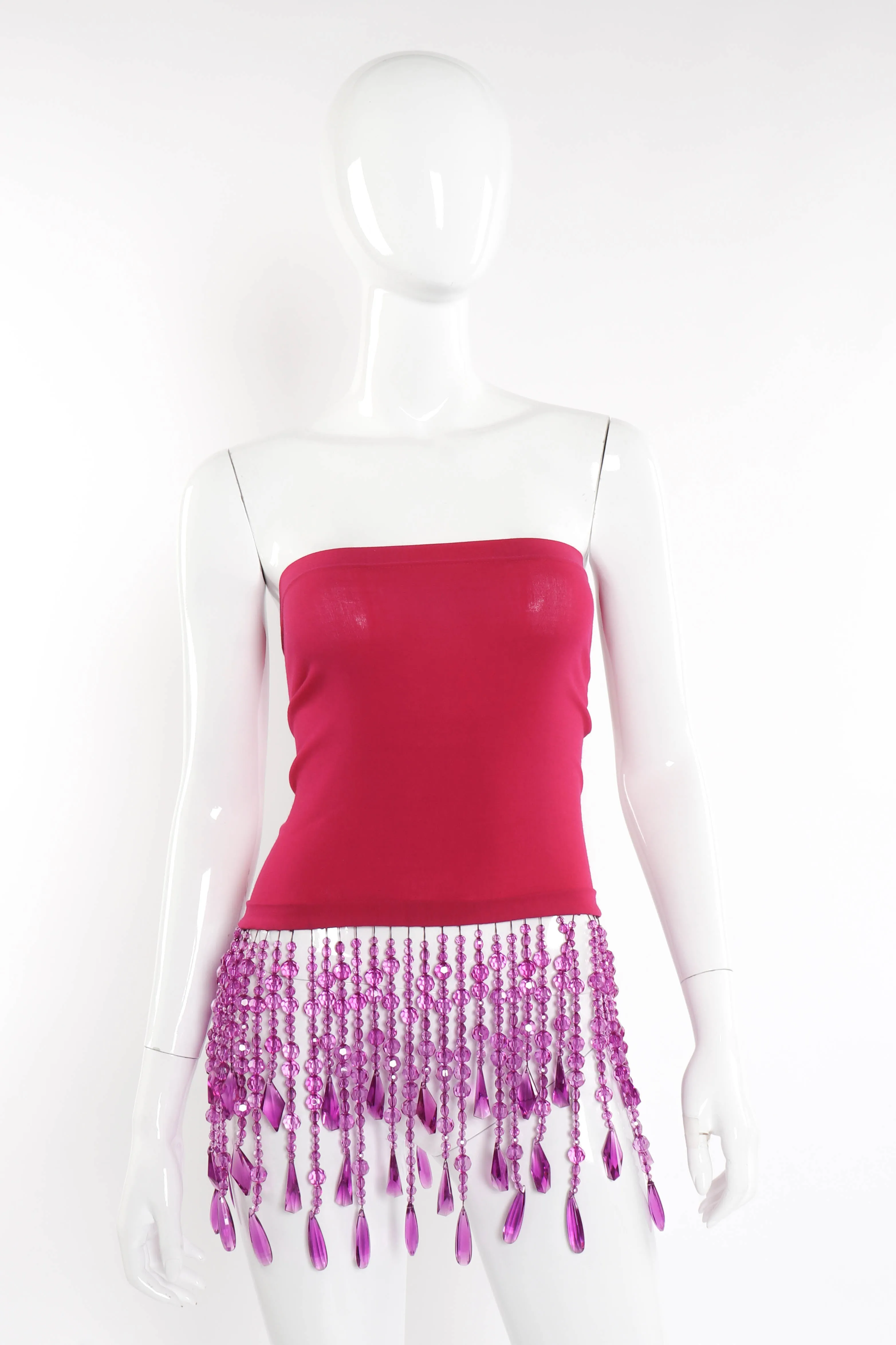 Bead Fringe Tube Top