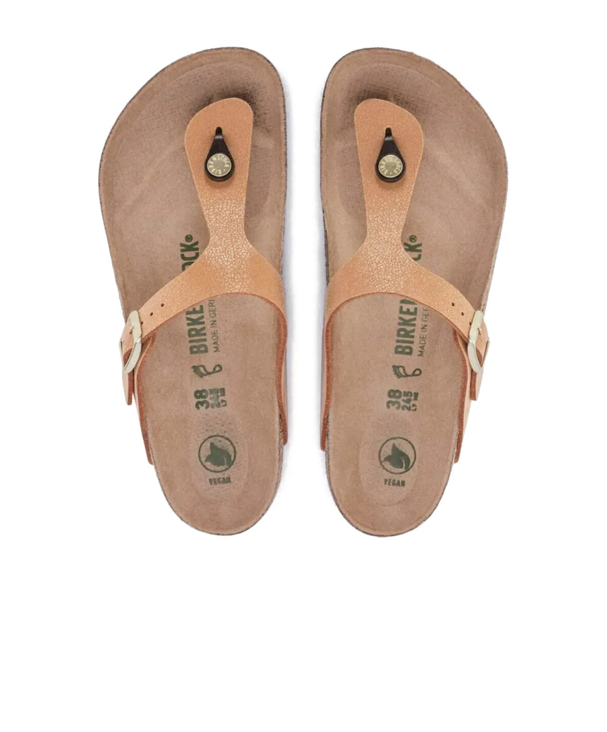 Birkenstock Gizeh BirkiBuc Earthy Pecan Vegan Sandals