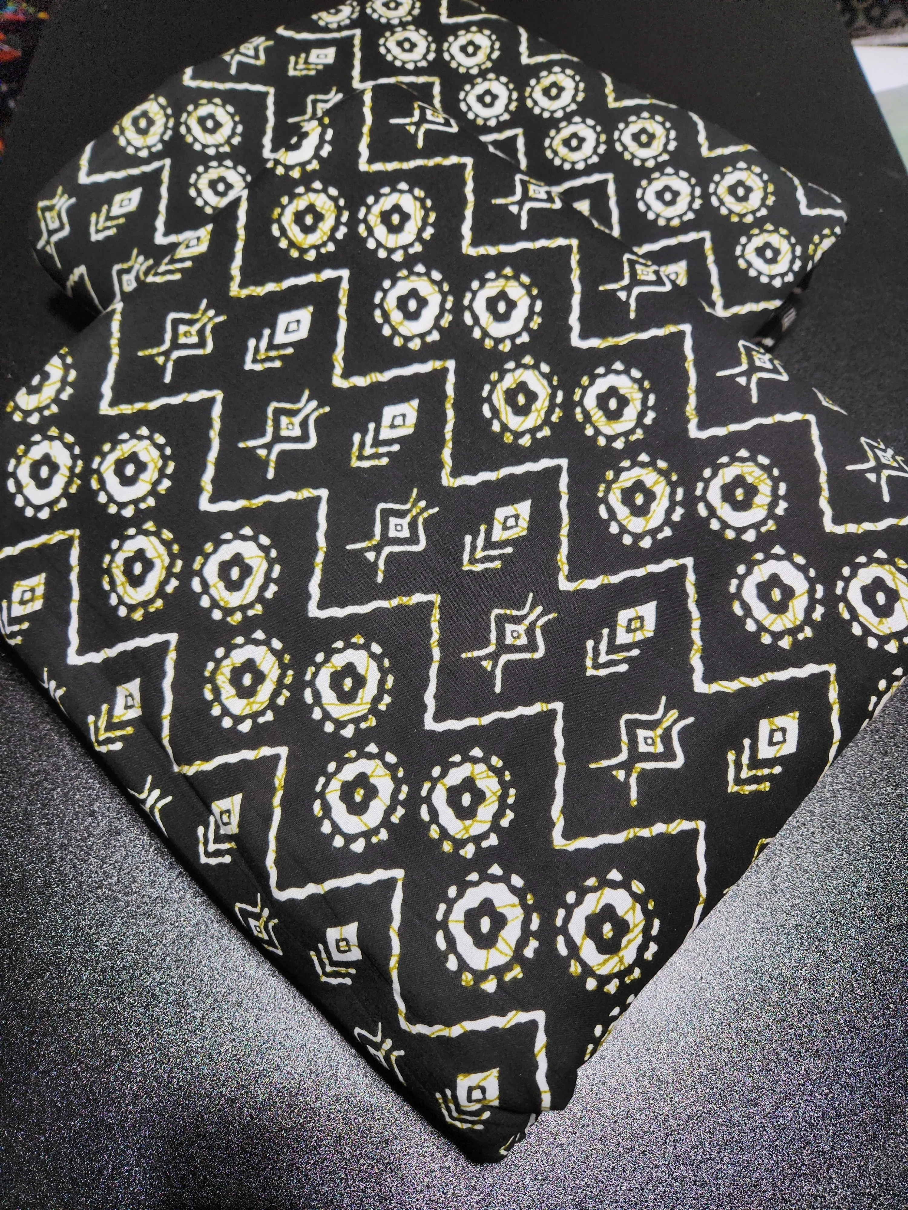 Black Tribal Ankara Print Fabric