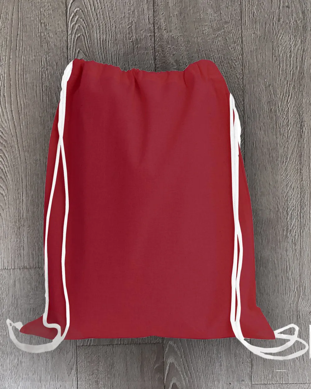 Blank 100% Cotton Drawstring Backpacks for Santa Sacks Bulk