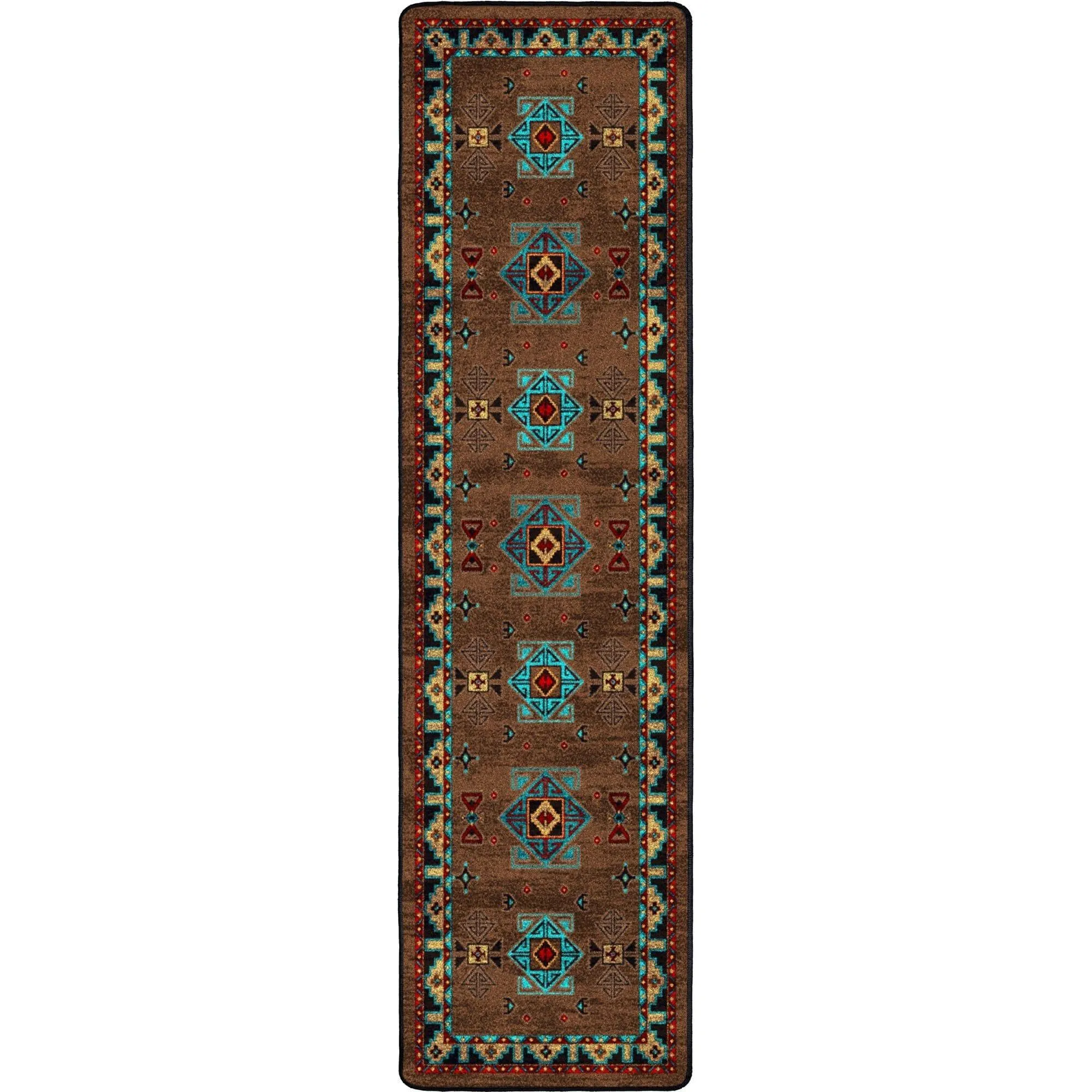 Blue Zircon Southwestern Rugs