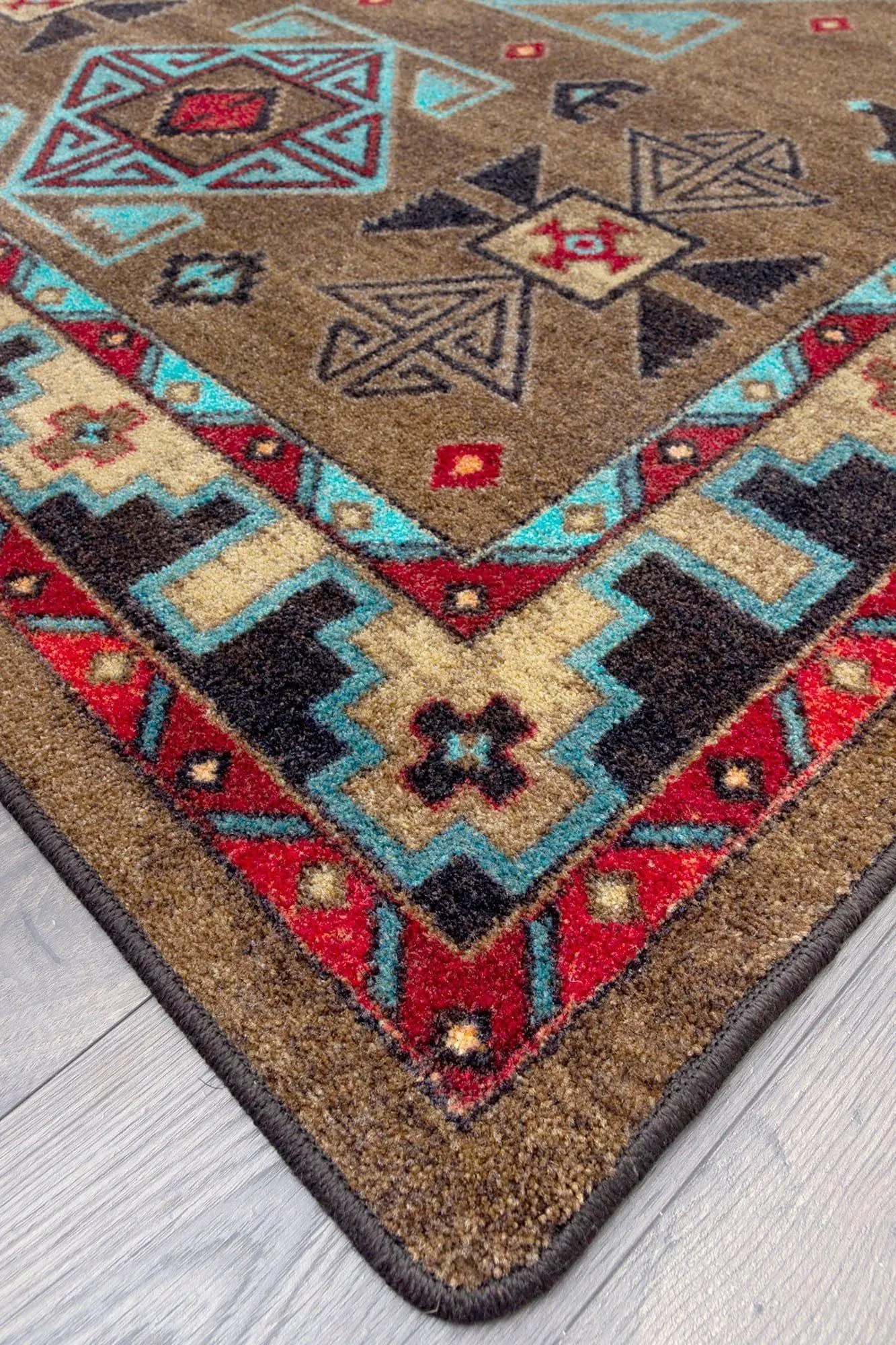 Blue Zircon Southwestern Rugs