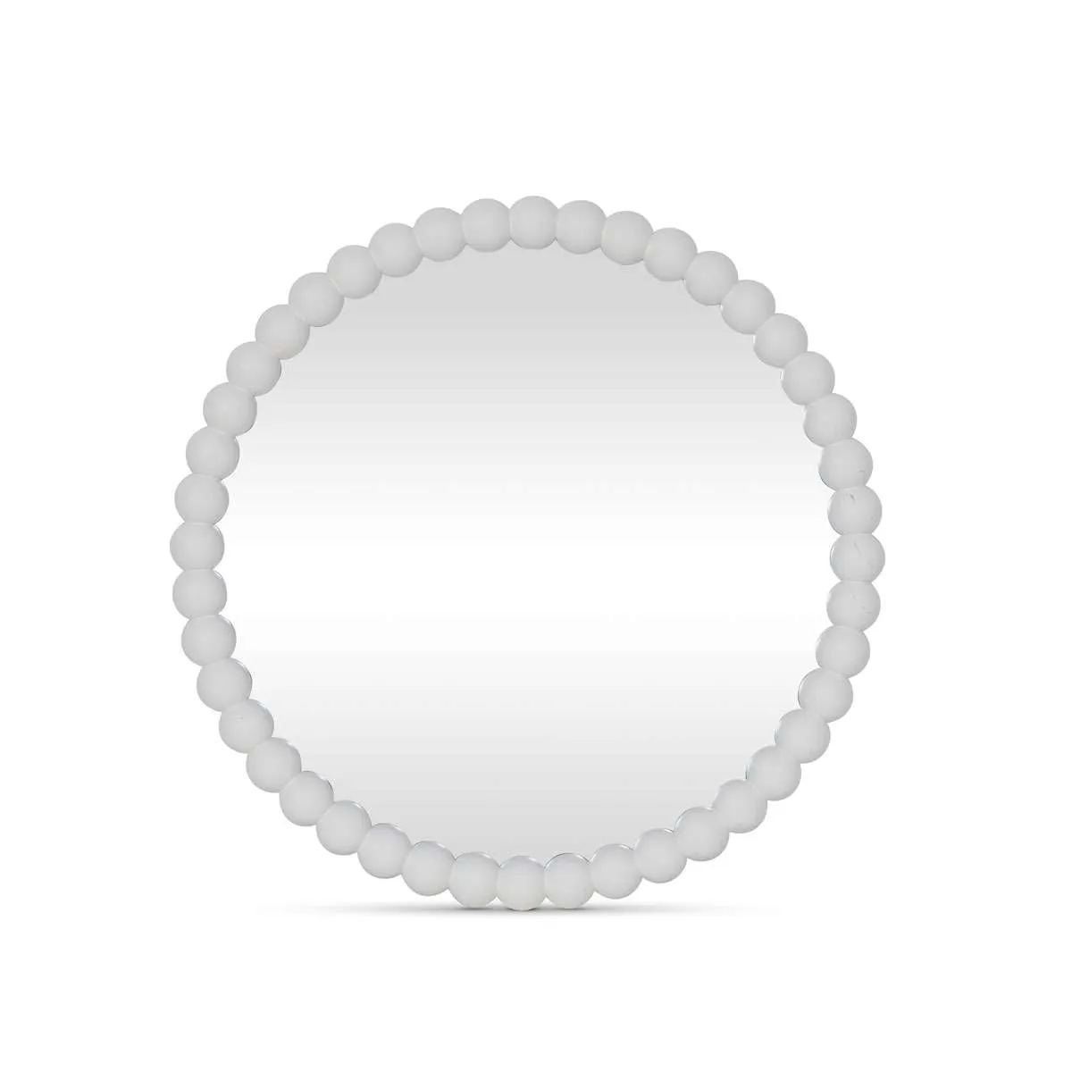 Bobbin Mirror - Round - White