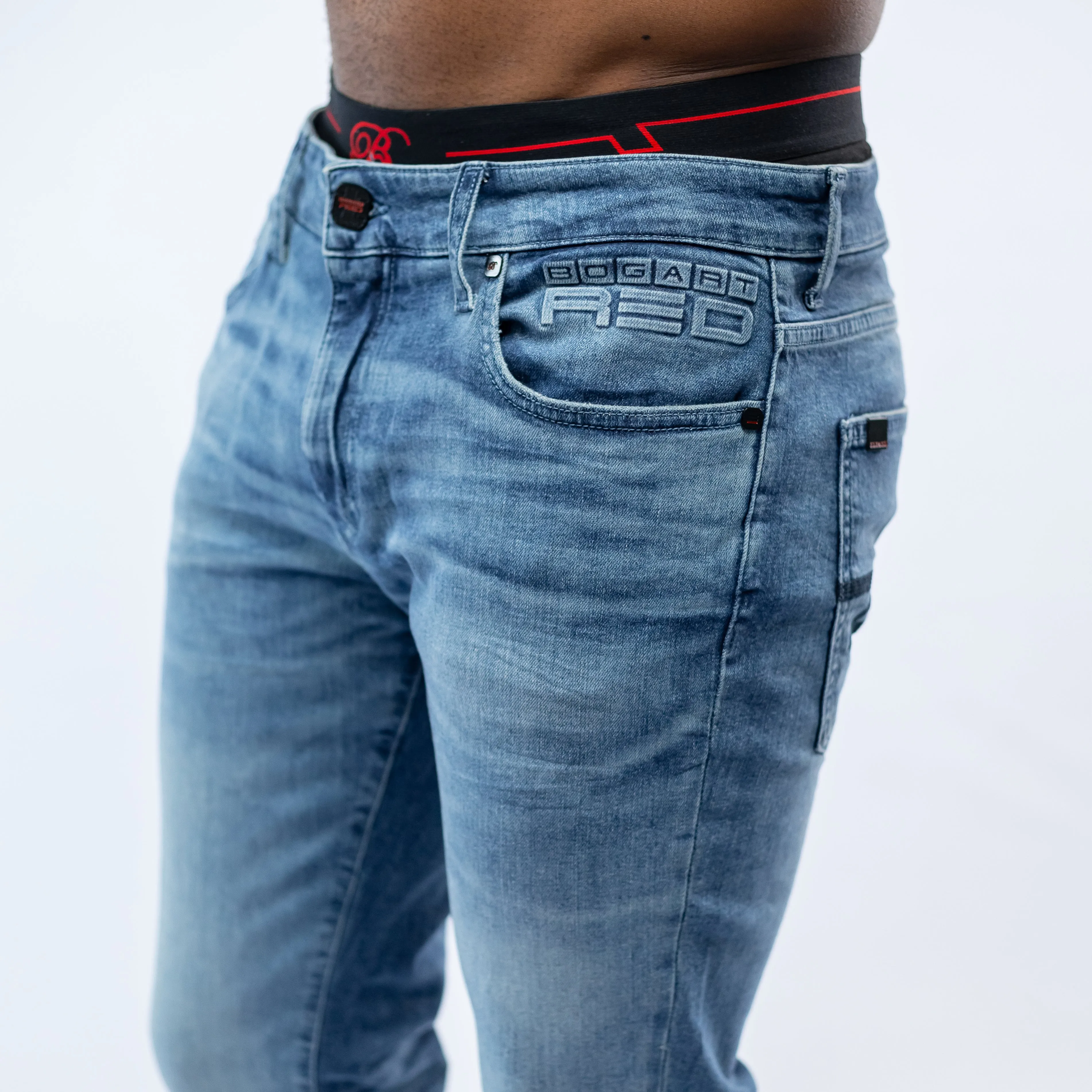 Bogart Red Collection Distressed Jean