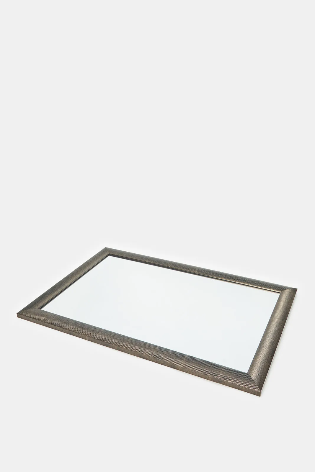 Brown Square Decorative Wall Mirror