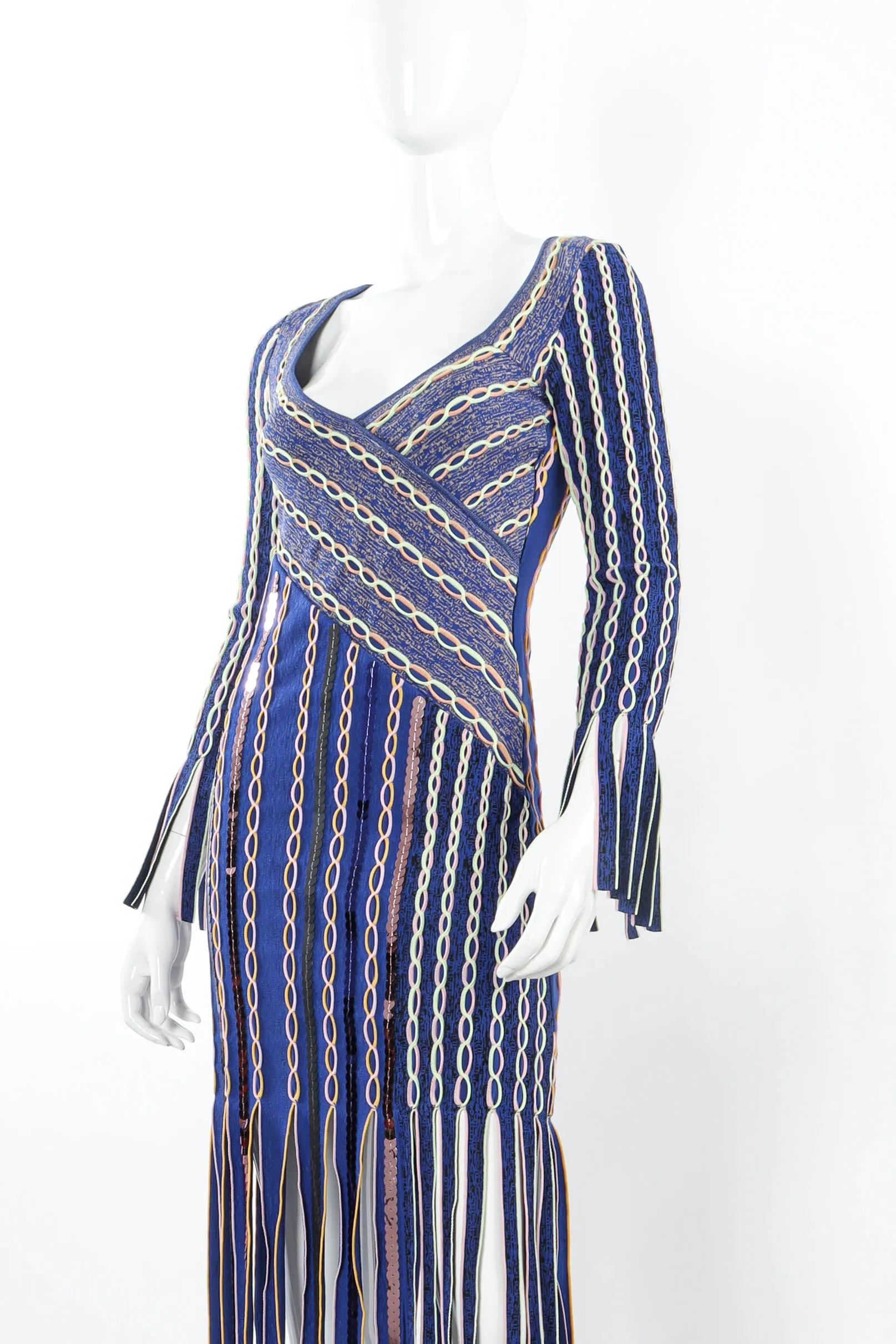 Chain Weave Fringe Dress