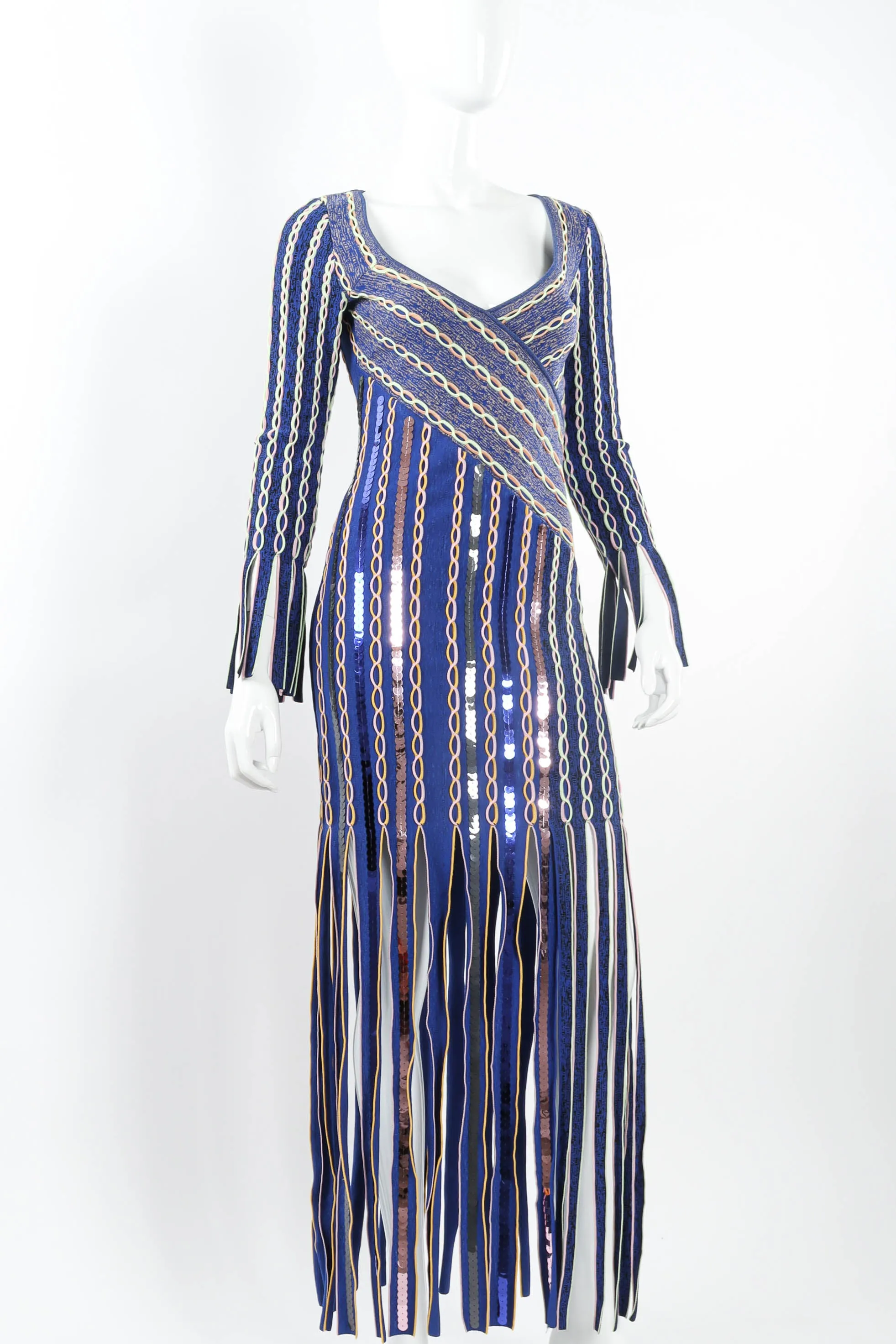 Chain Weave Fringe Dress