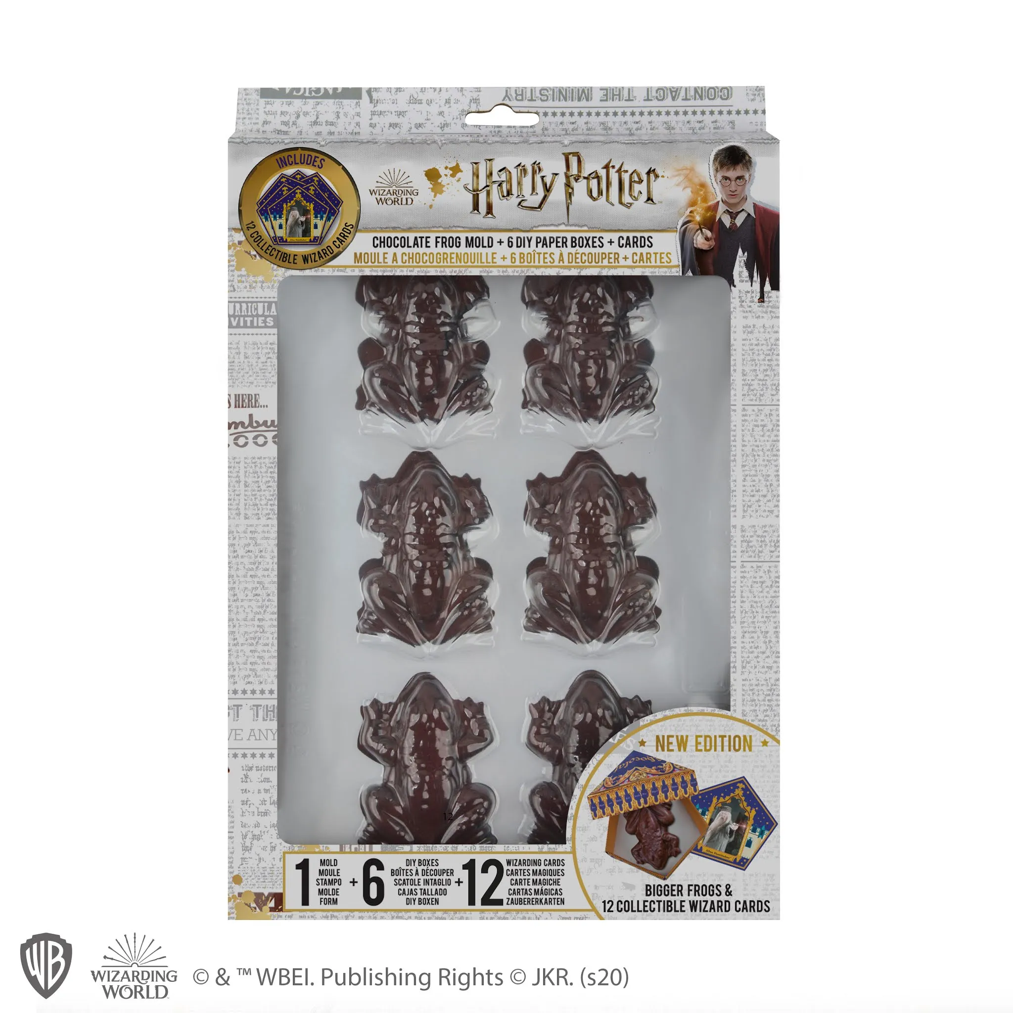 Chocolate Frog Mold   12 Wizard Cards   6 DIY boxes (New Edition)