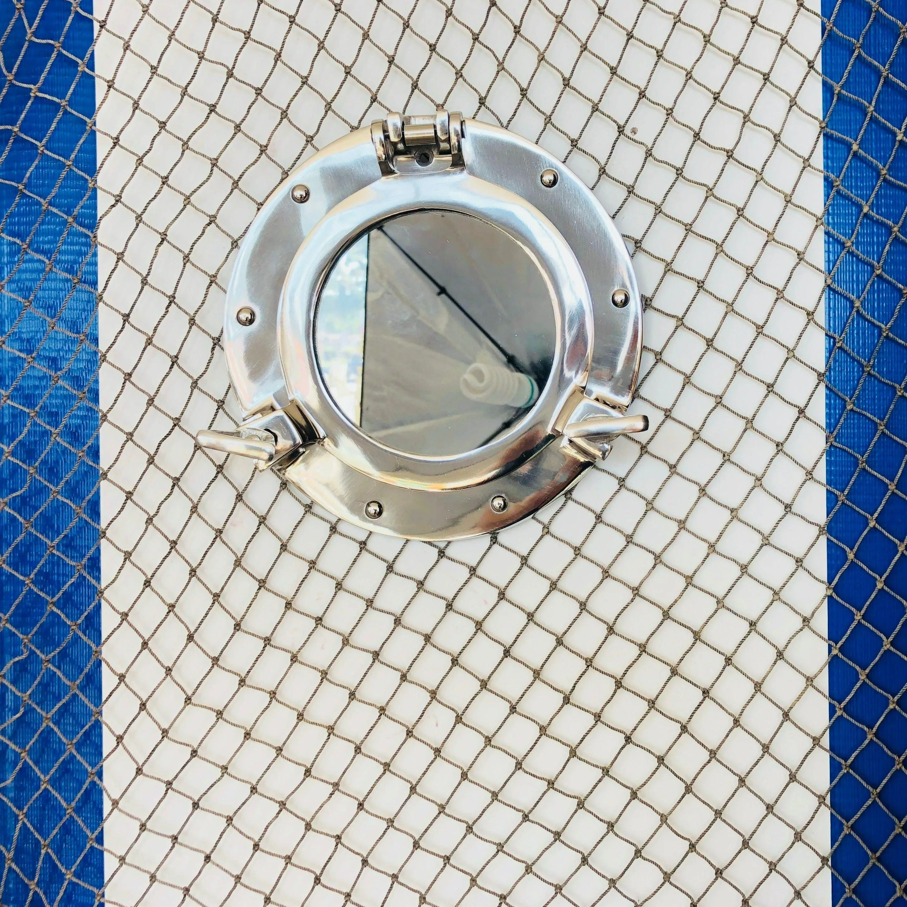 Chrome Porthole Mirror - 20"