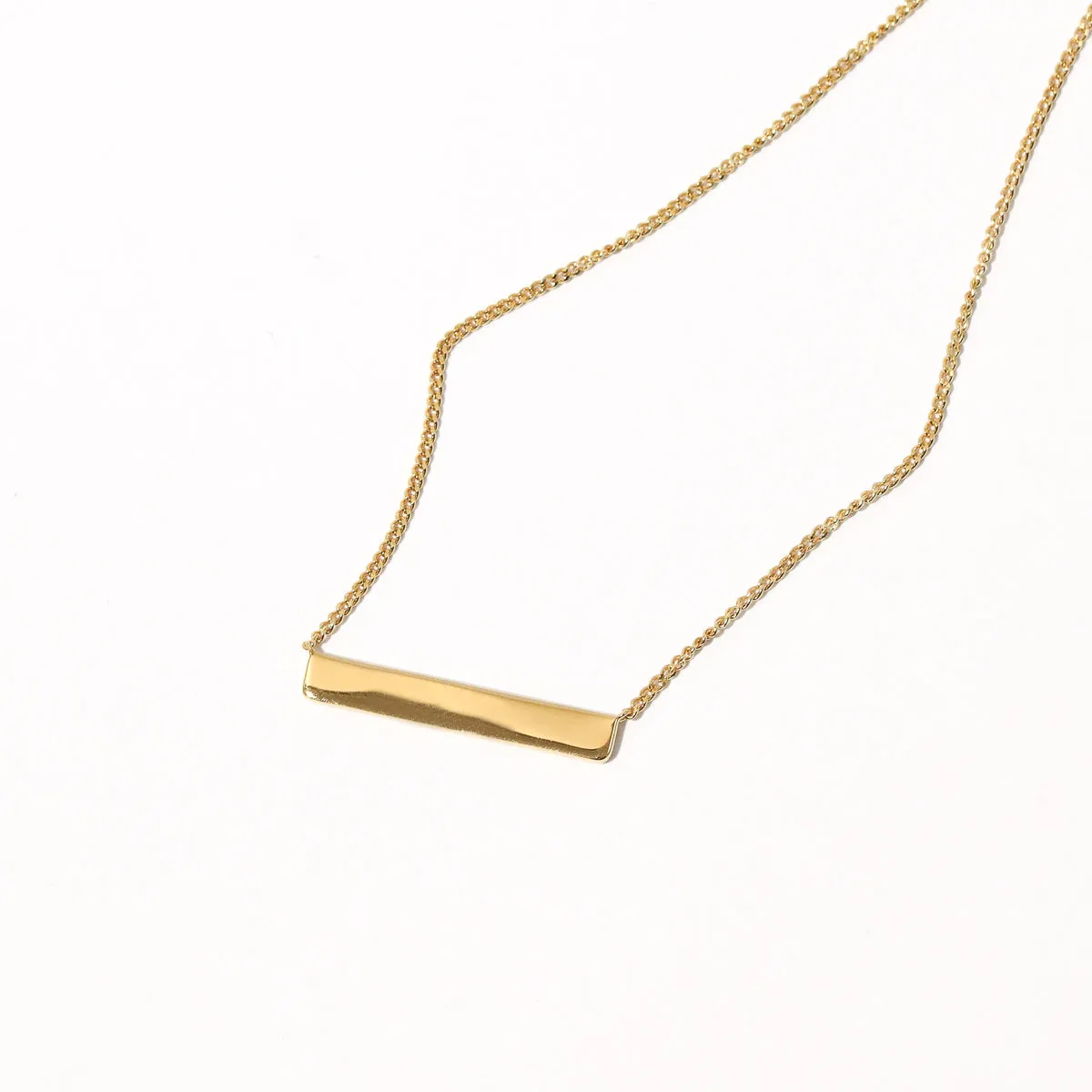 Cosmic Star Bar Necklace in Gold