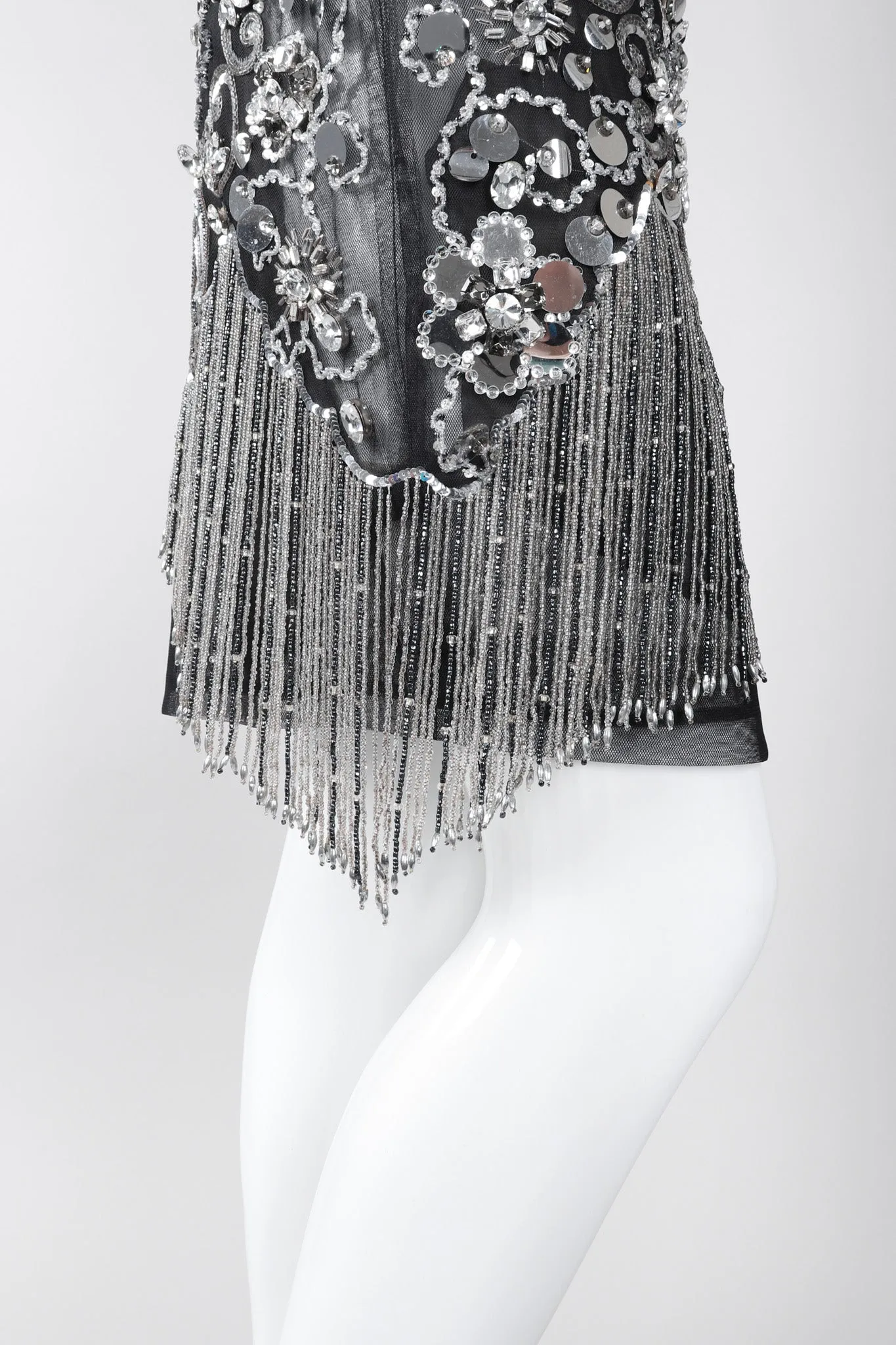 Crystal Fringe Skirt