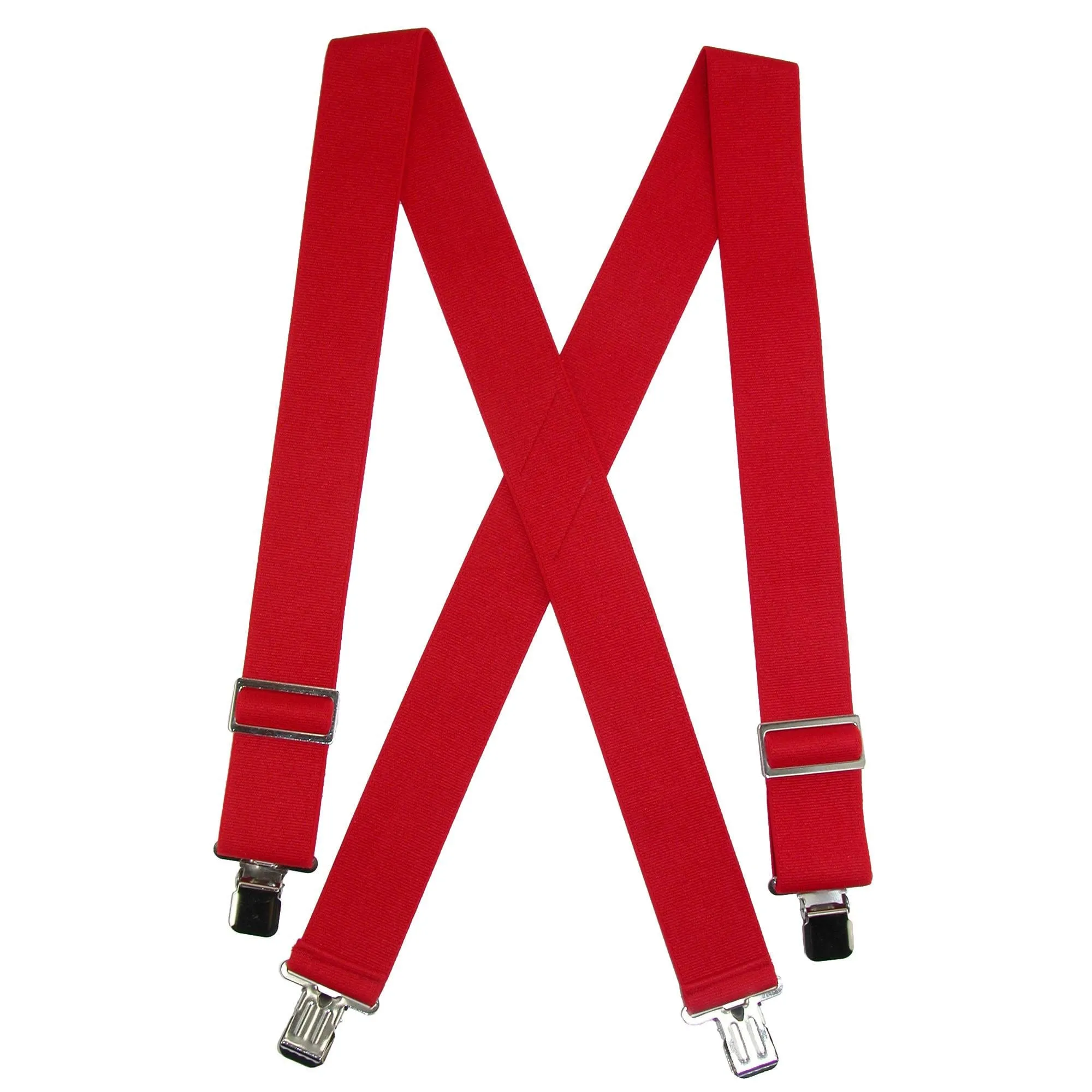 CTM® Men's Elastic Heavy Duty Basic Clip-End Work Suspender