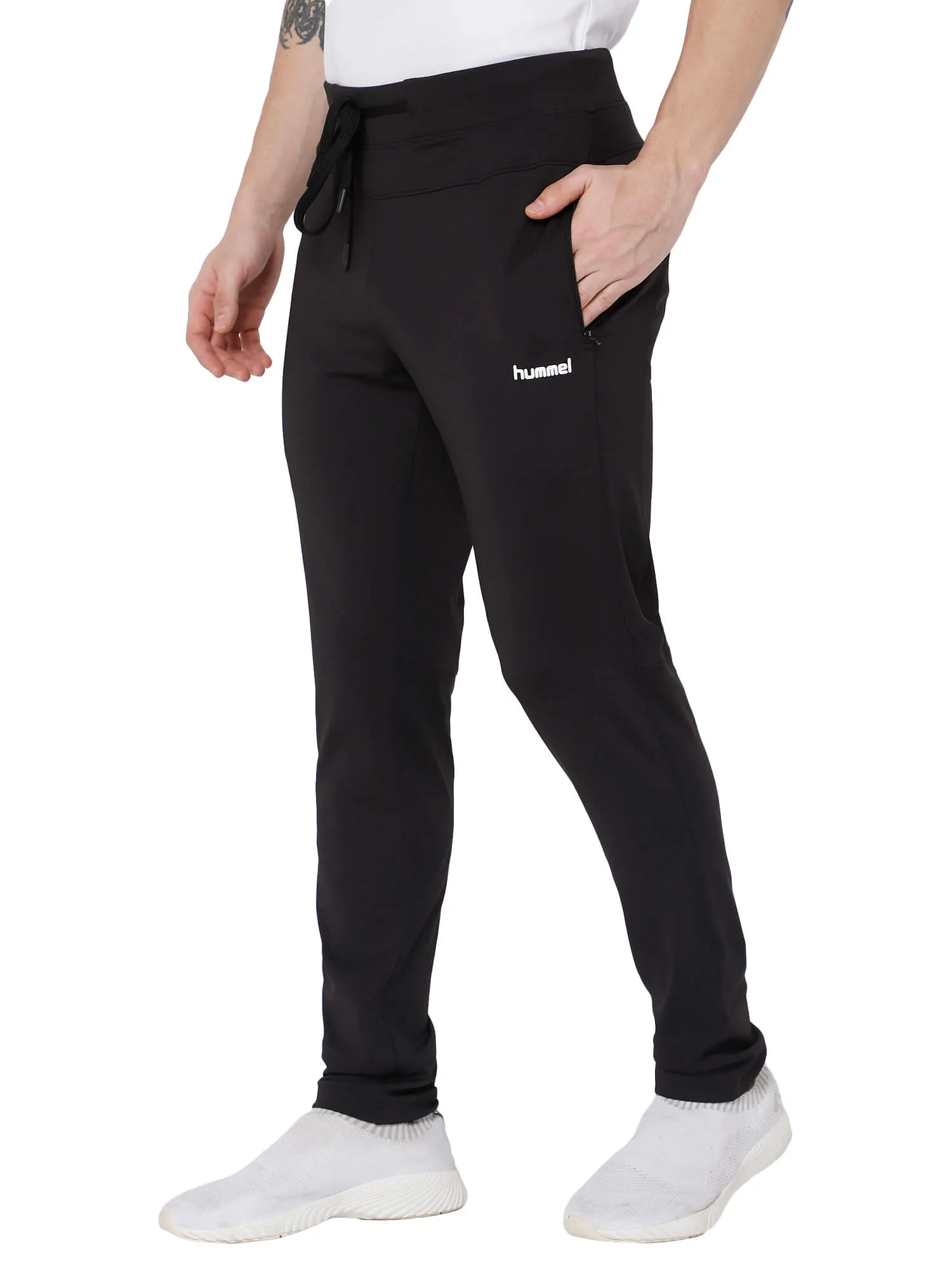 Danny Solid Regular fit Polyester Trackpants for Men with zipper pockets Comfortable Breathable Fabric Stretchable for Everyday Use Ideal for Yoga Training Gym Running or Performance