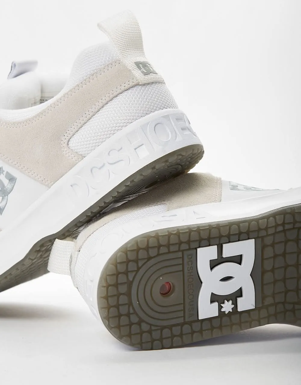 DC Lynx OG Skate Shoes - White/Grey