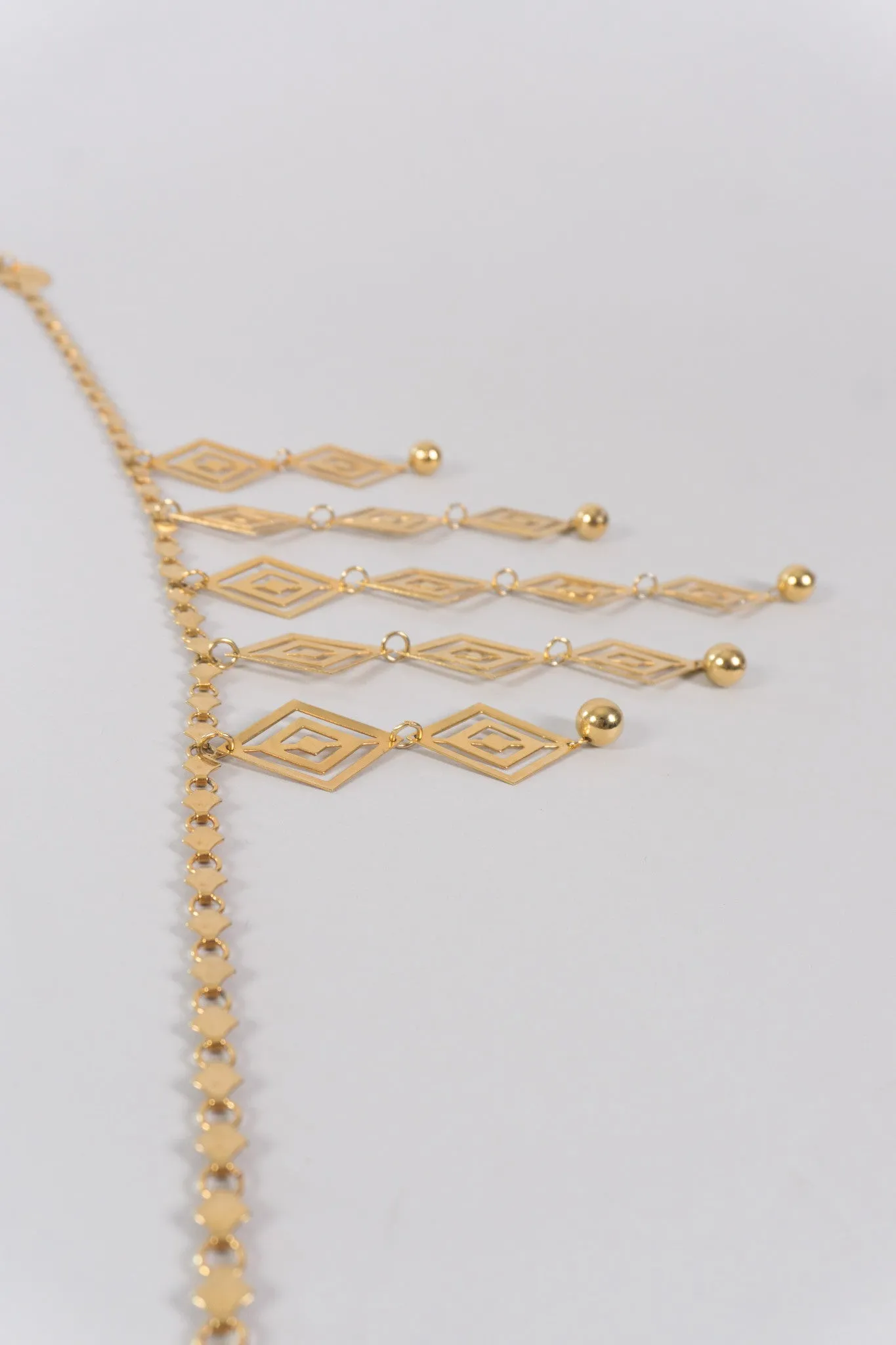 Diamond Cutout Bib Necklace