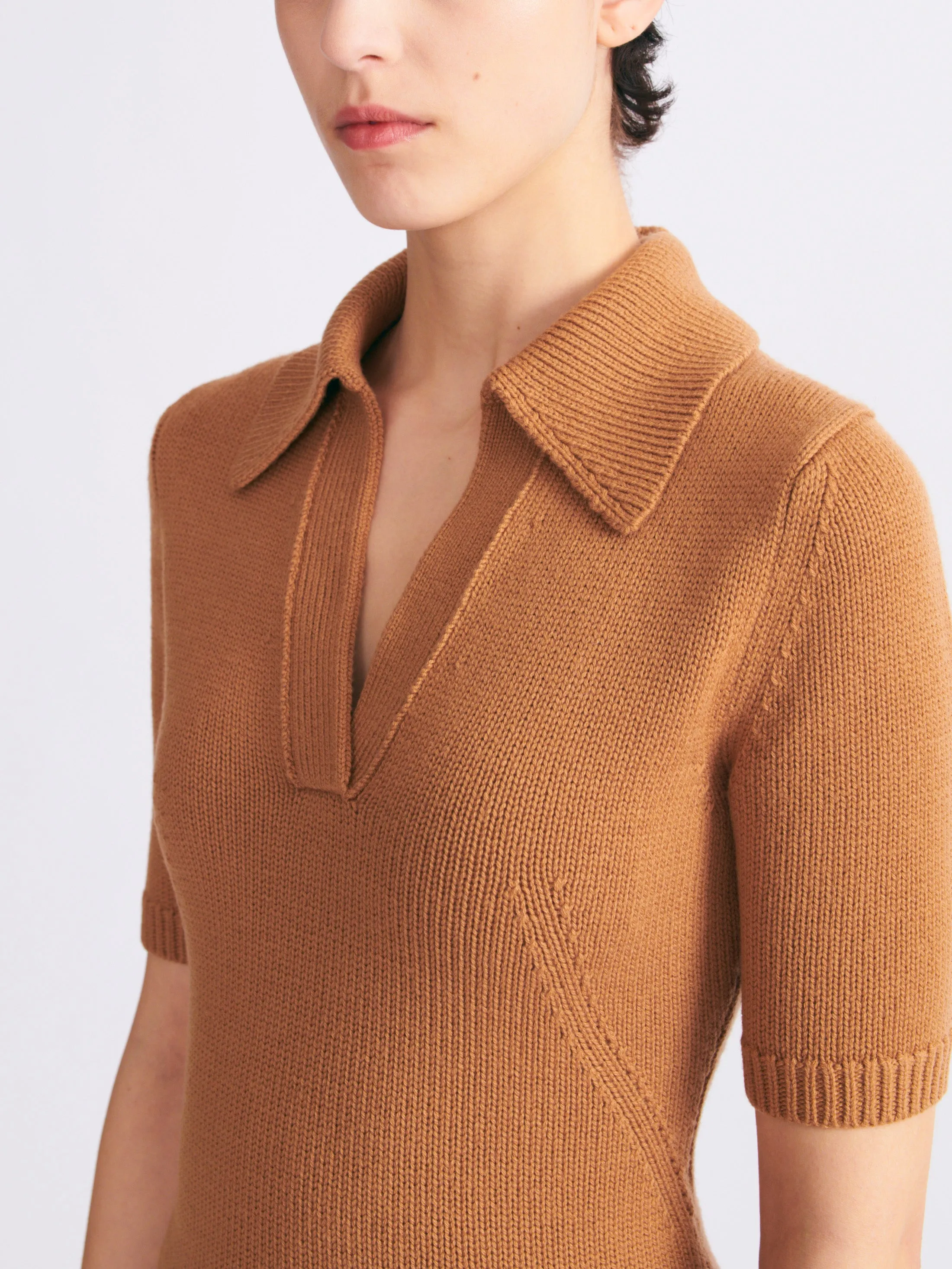 Dory Tan Knitted Top