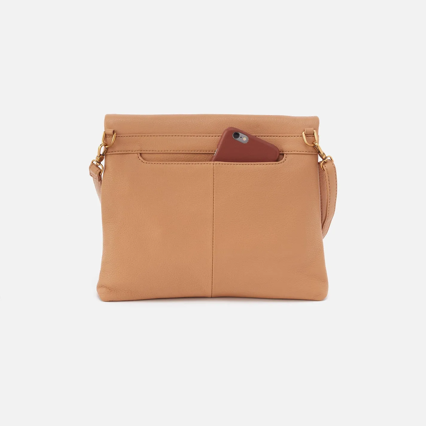 Draft Crossbody in Pebbled Leather - Sandstorm