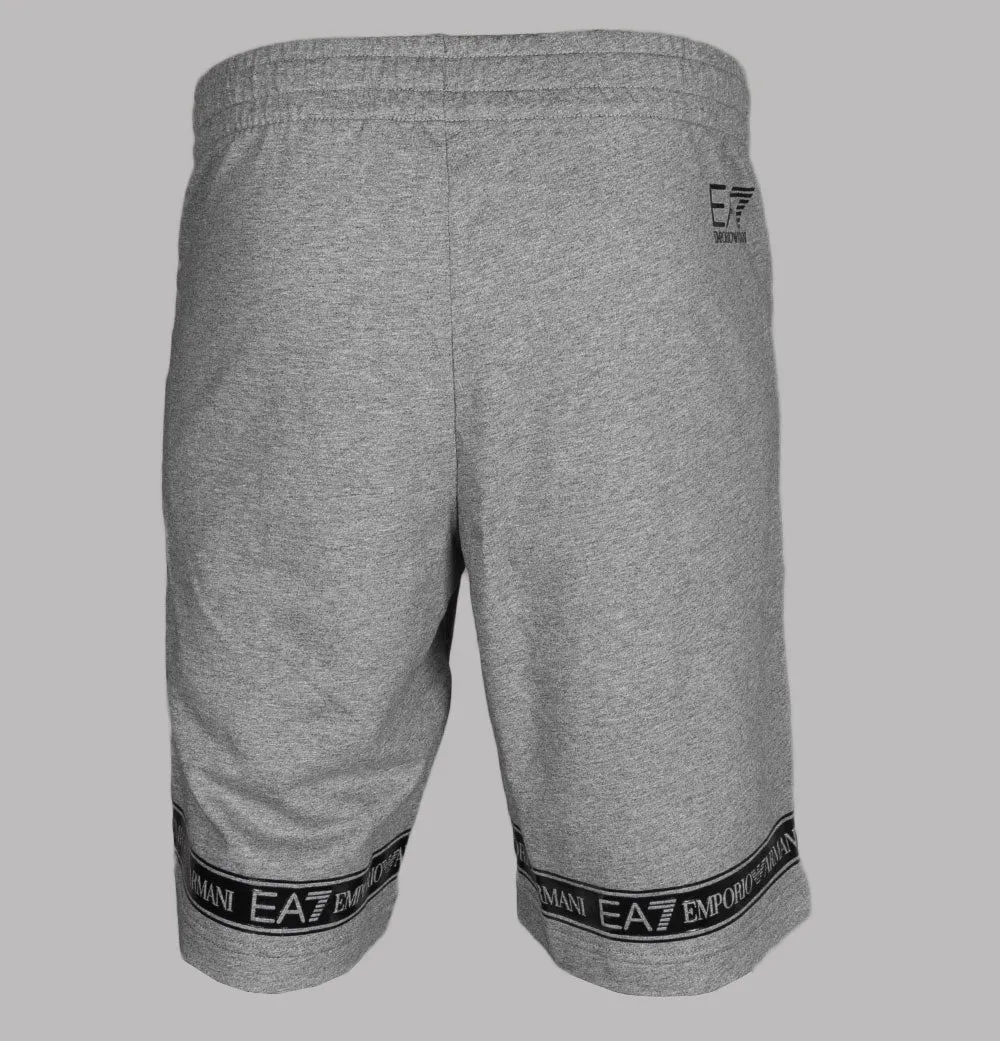 EA7 Rubberised Taping Logo Shorts Medium Grey