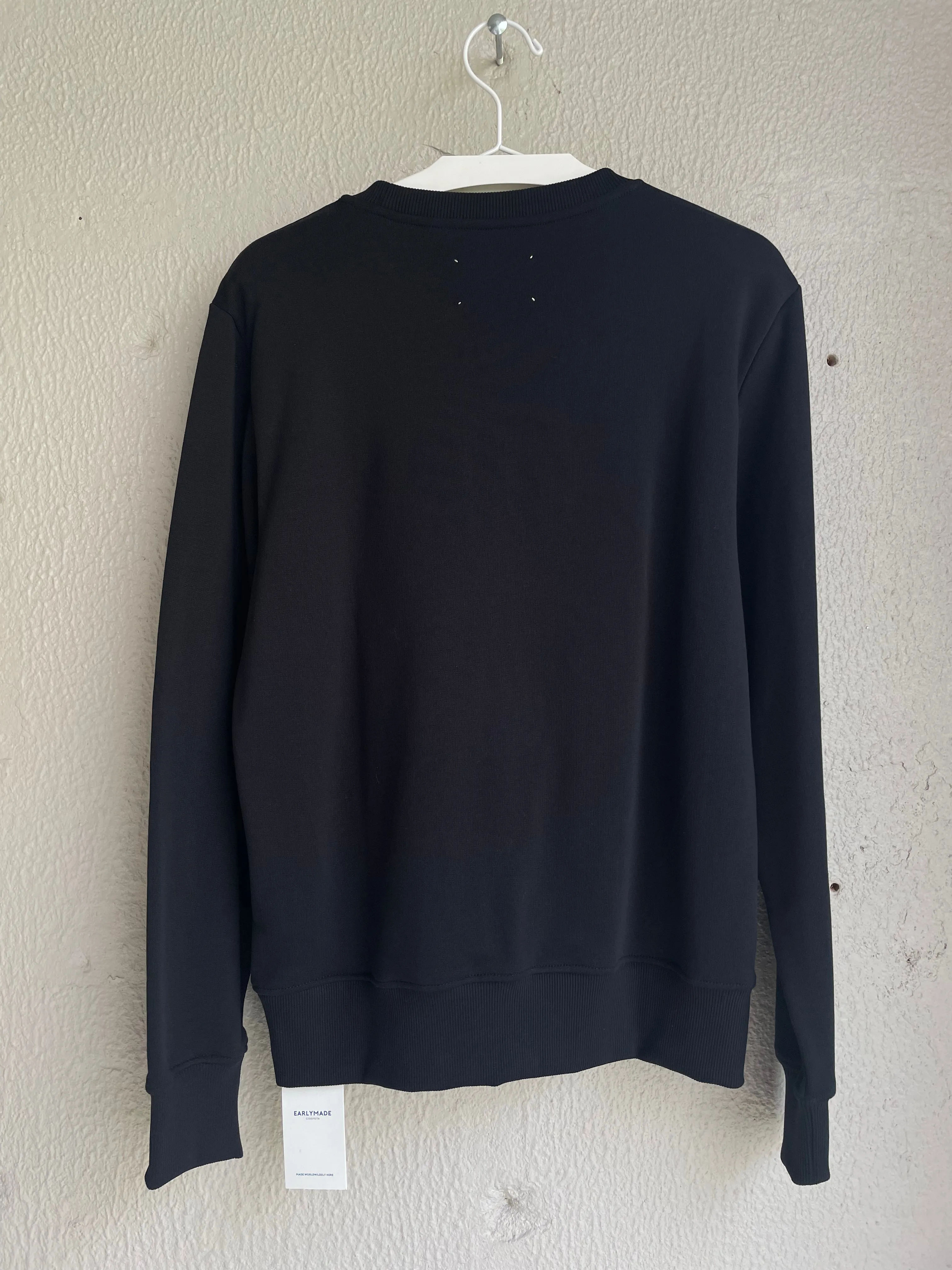 Early High-Stitch Logo Sweat - Black