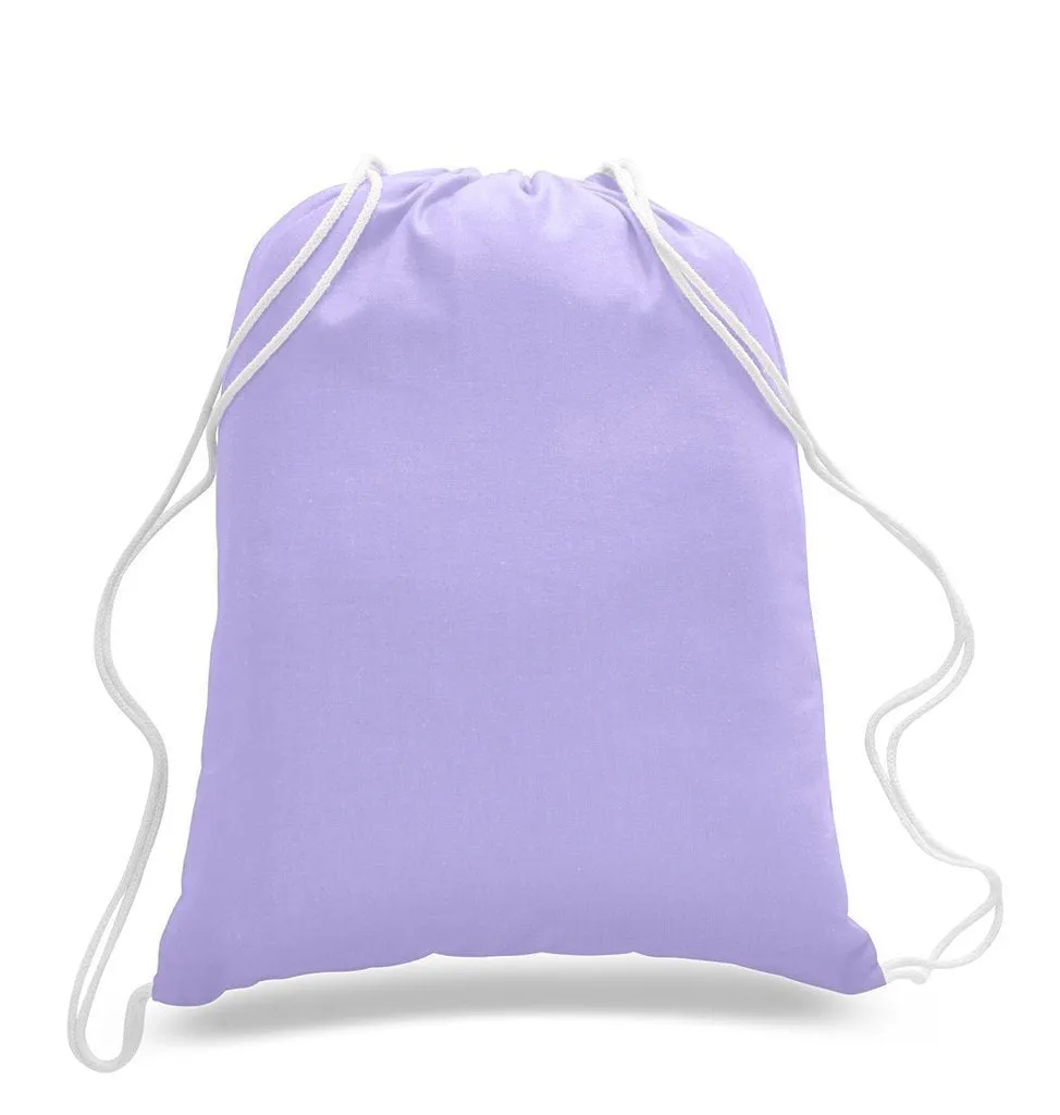 Economical Sport Cotton Drawstring Bag Cinch Packs - BPK18