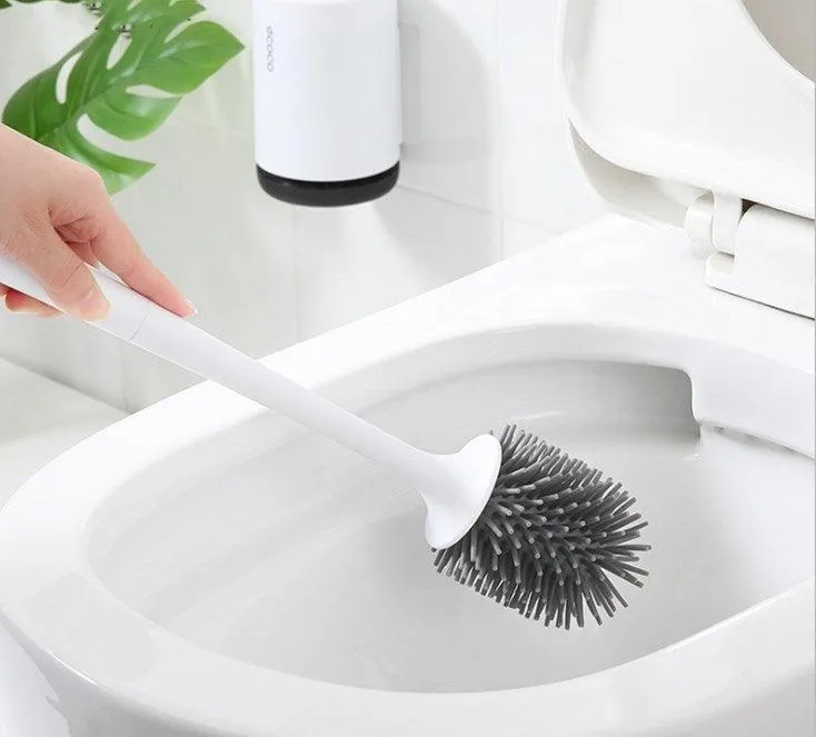 Elegant Non-Stick Toilet Brush with Soft Plastic Head