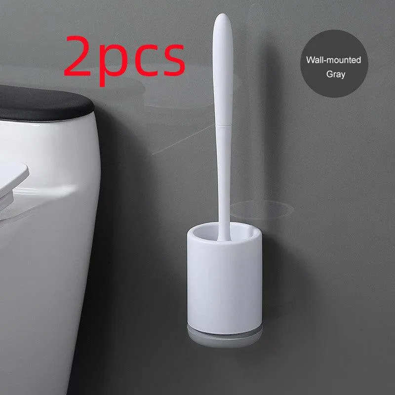 Elegant Non-Stick Toilet Brush with Soft Plastic Head