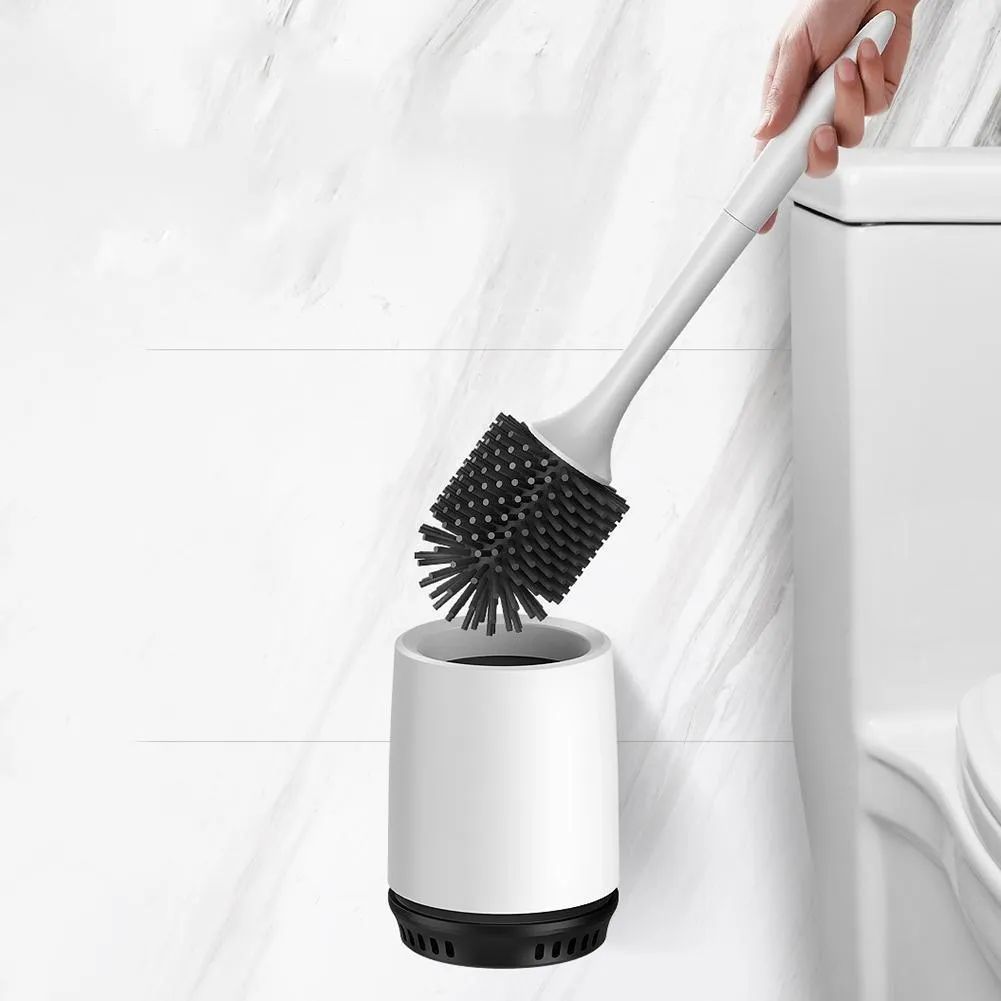 Elegant Non-Stick Toilet Brush with Soft Plastic Head