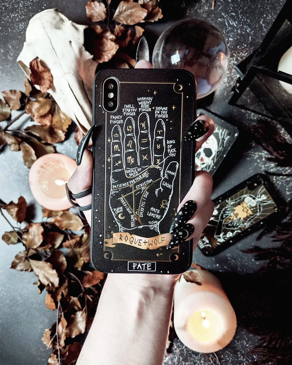 Fate Tarot Phone Case - Mirror Gold Details