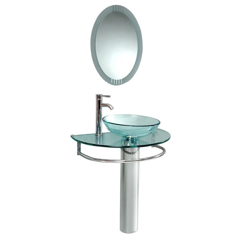 Fresca Attrazione 30 Modern Glass Bathroom Vanity