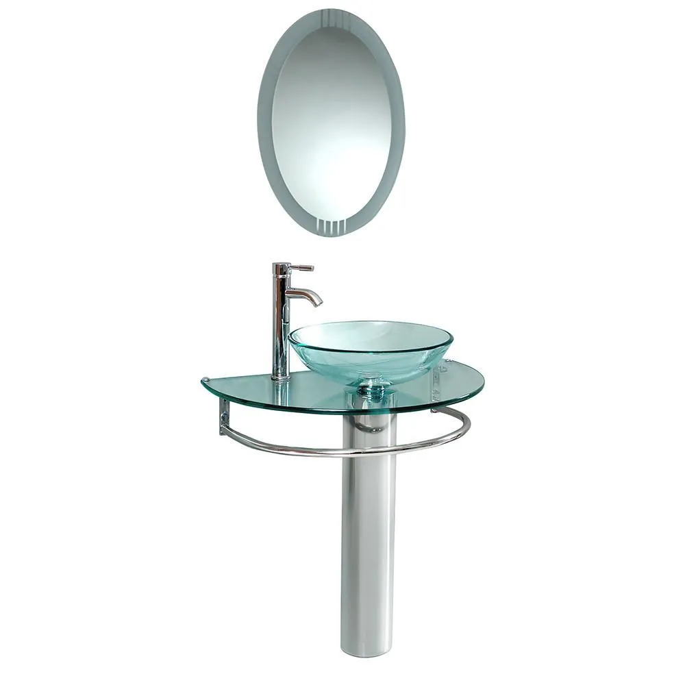 Fresca Attrazione 30 Modern Glass Bathroom Vanity