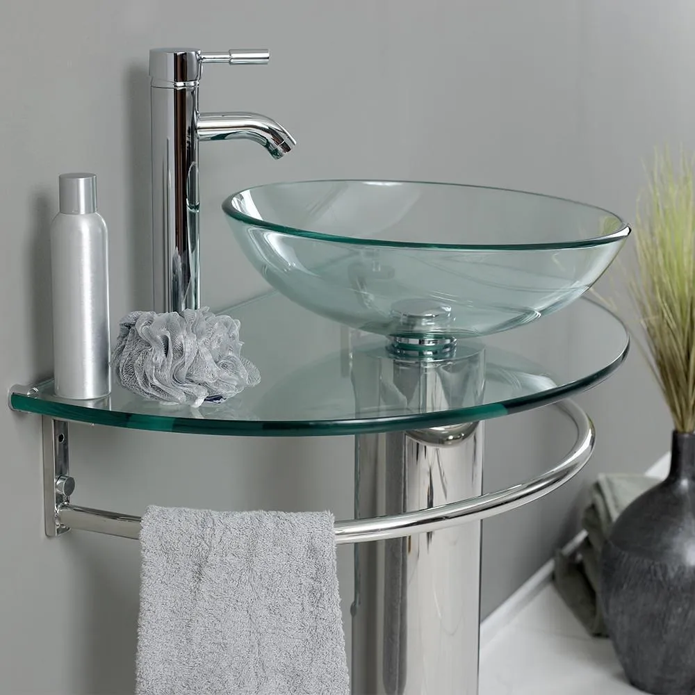 Fresca Attrazione 30 Modern Glass Bathroom Vanity