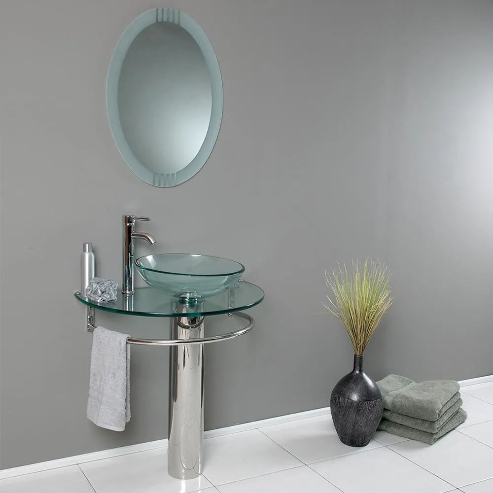 Fresca Attrazione 30 Modern Glass Bathroom Vanity