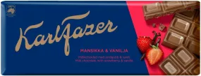 Karl Fazer Strawberry & Vanilla 190g