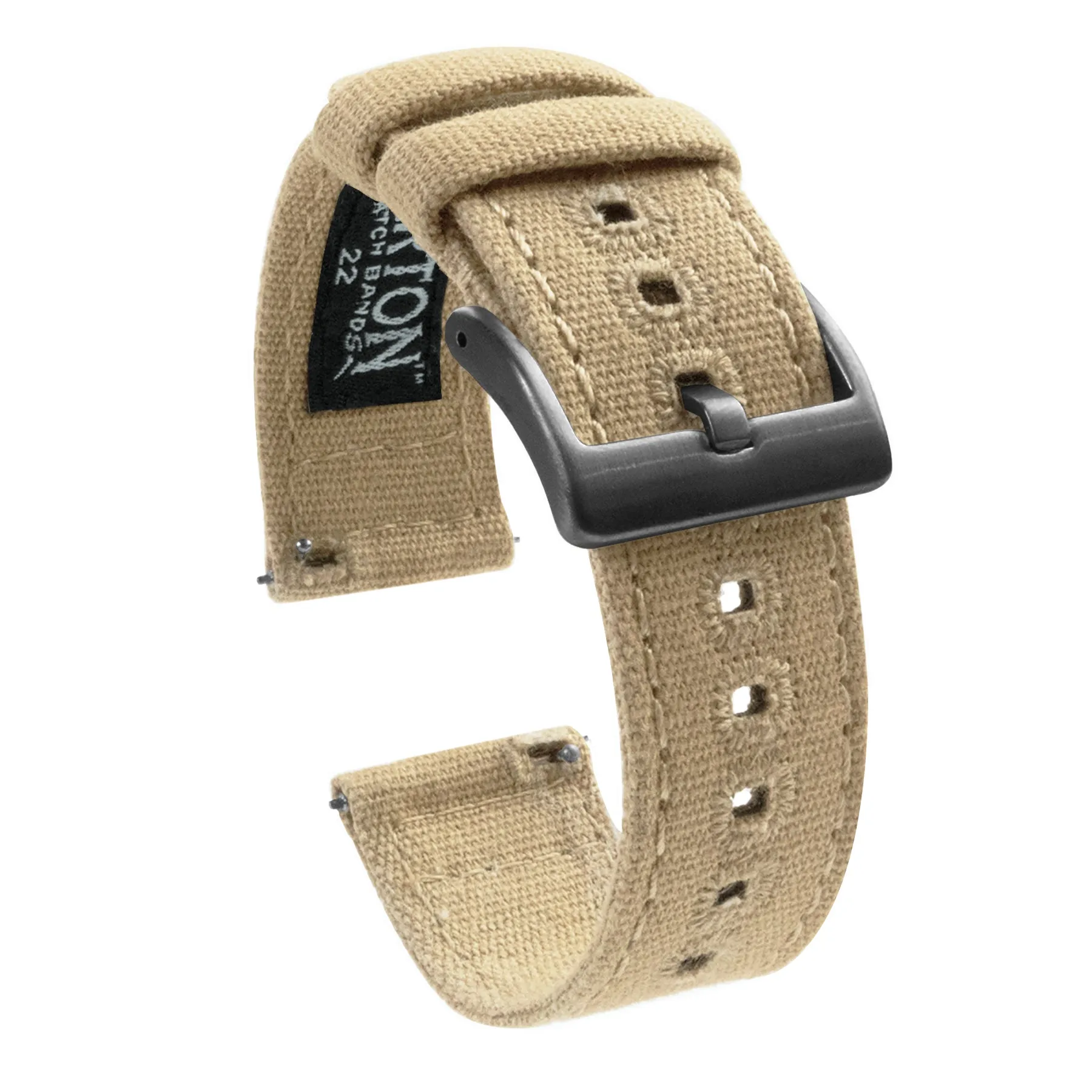 Khaki Crafted Canvas Watch Band